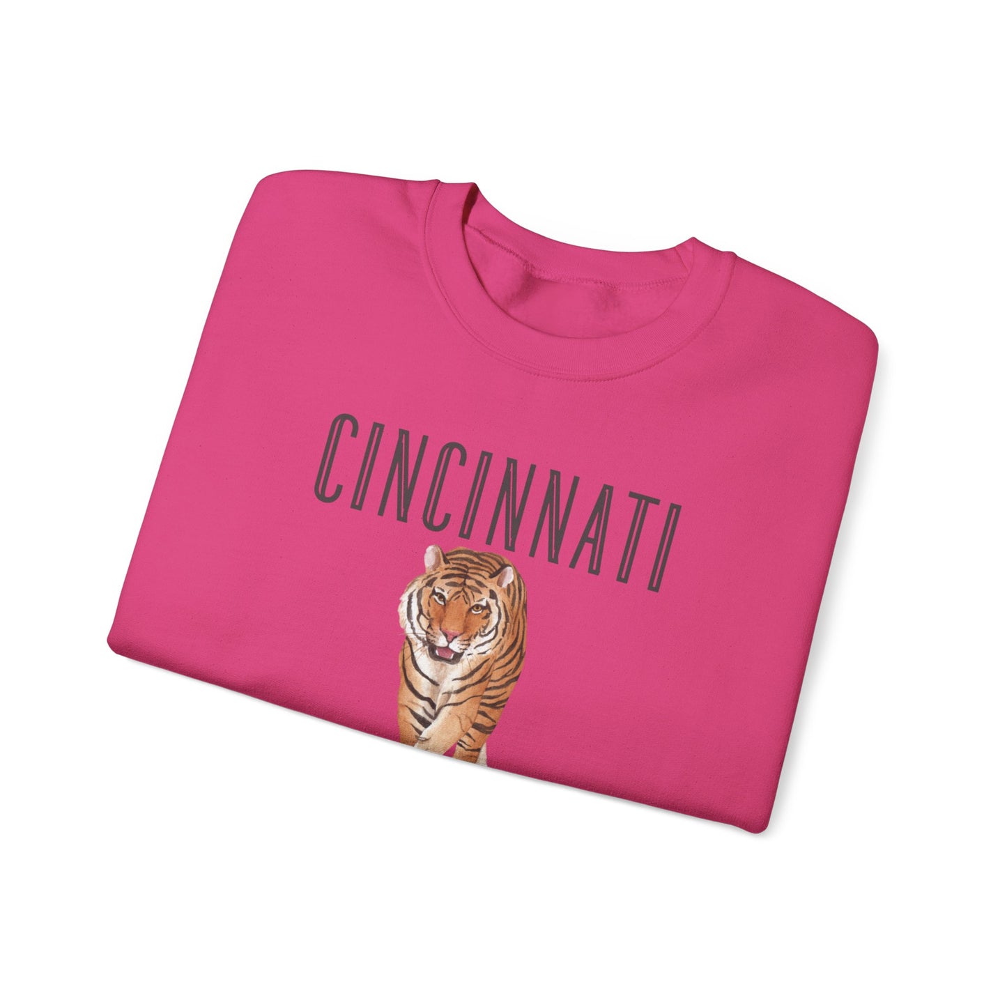 Cincy Bengals Tiger- Crewneck Sweatshirt