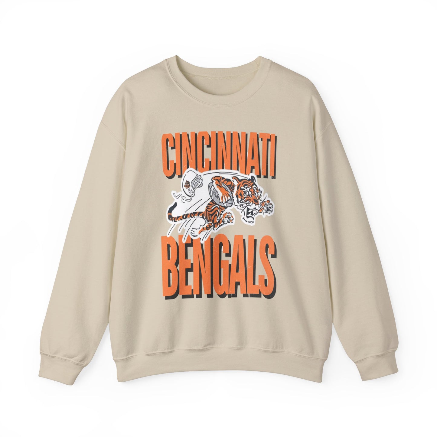 Bengals Vintage Mascot #2- Crewneck Sweatshirt