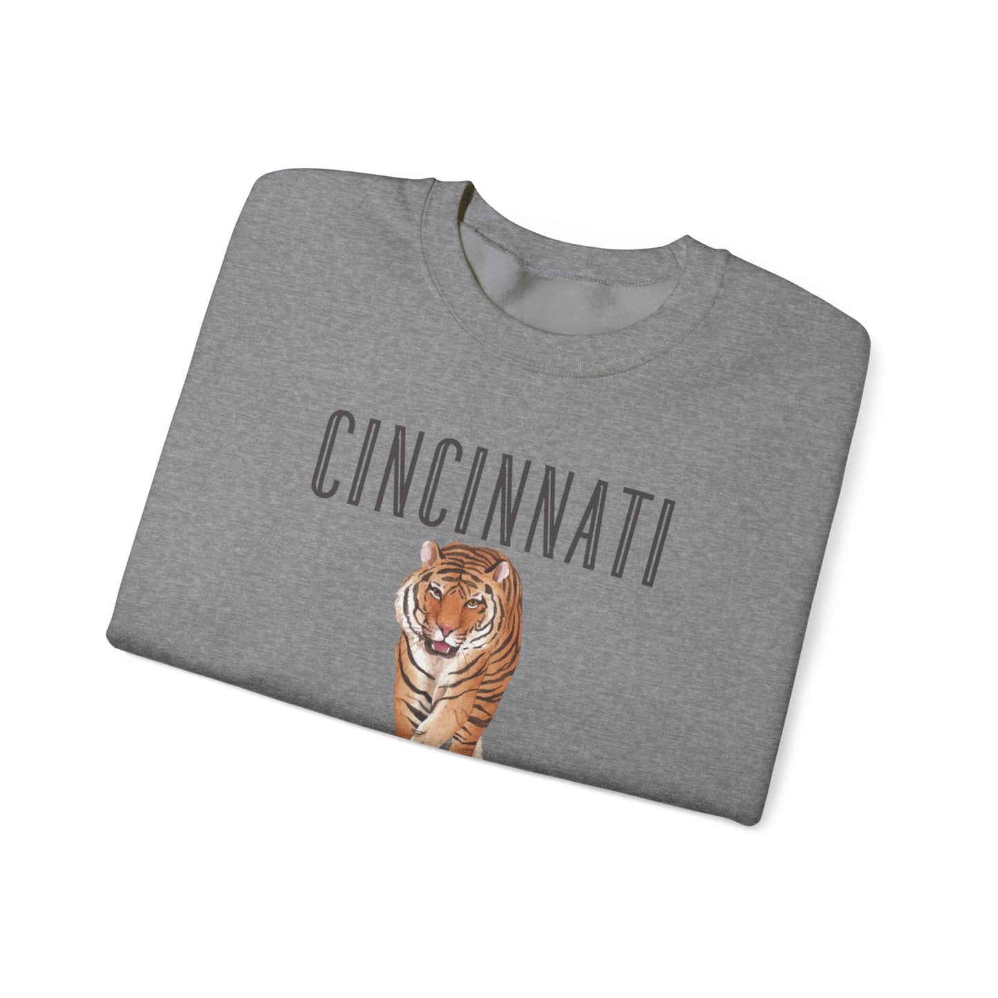 Cincy Bengals Tiger- Crewneck Sweatshirt