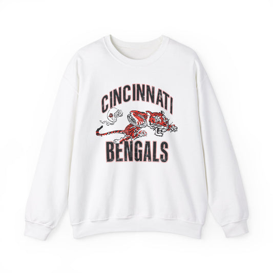 Vintage Bengals Mascot- Crewneck Sweatshirt