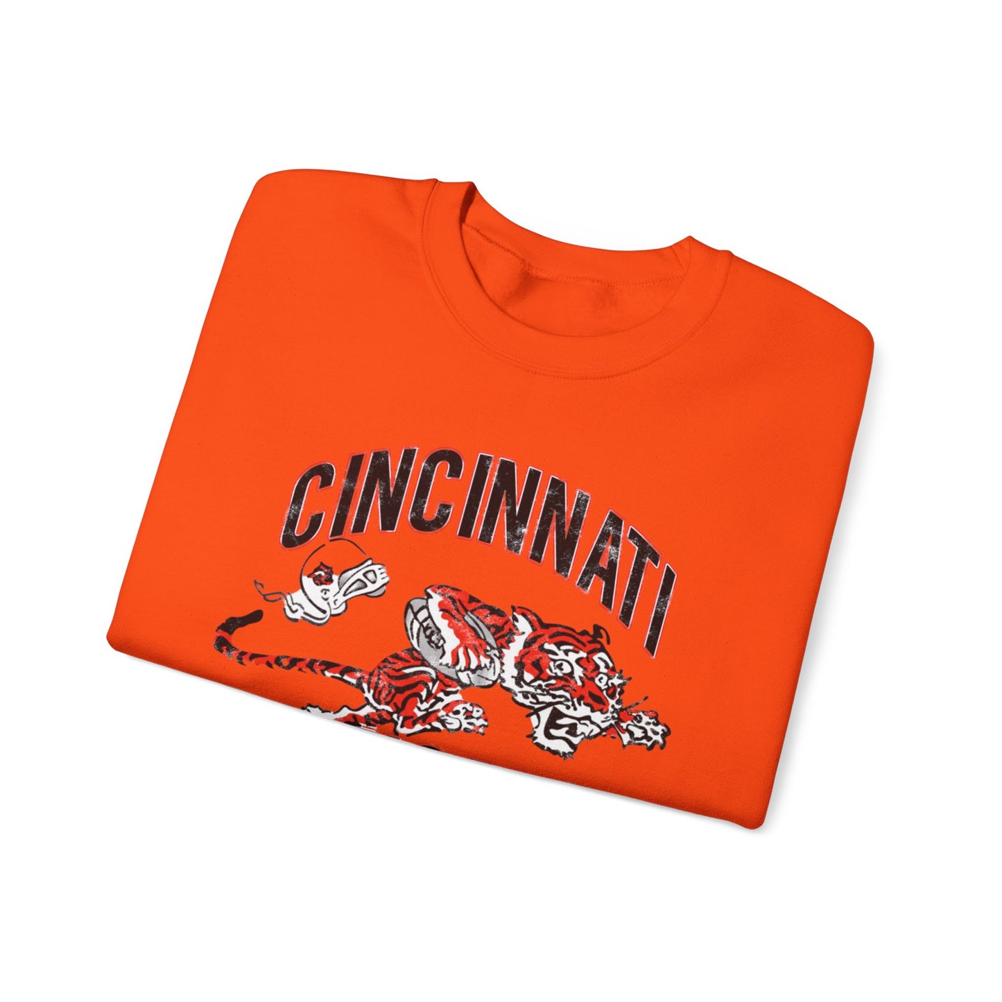 Vintage Bengals Mascot- Crewneck Sweatshirt