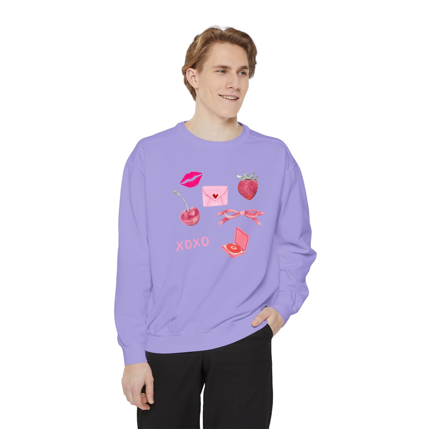 All The Pink- Comfort Colors Sweatshirt