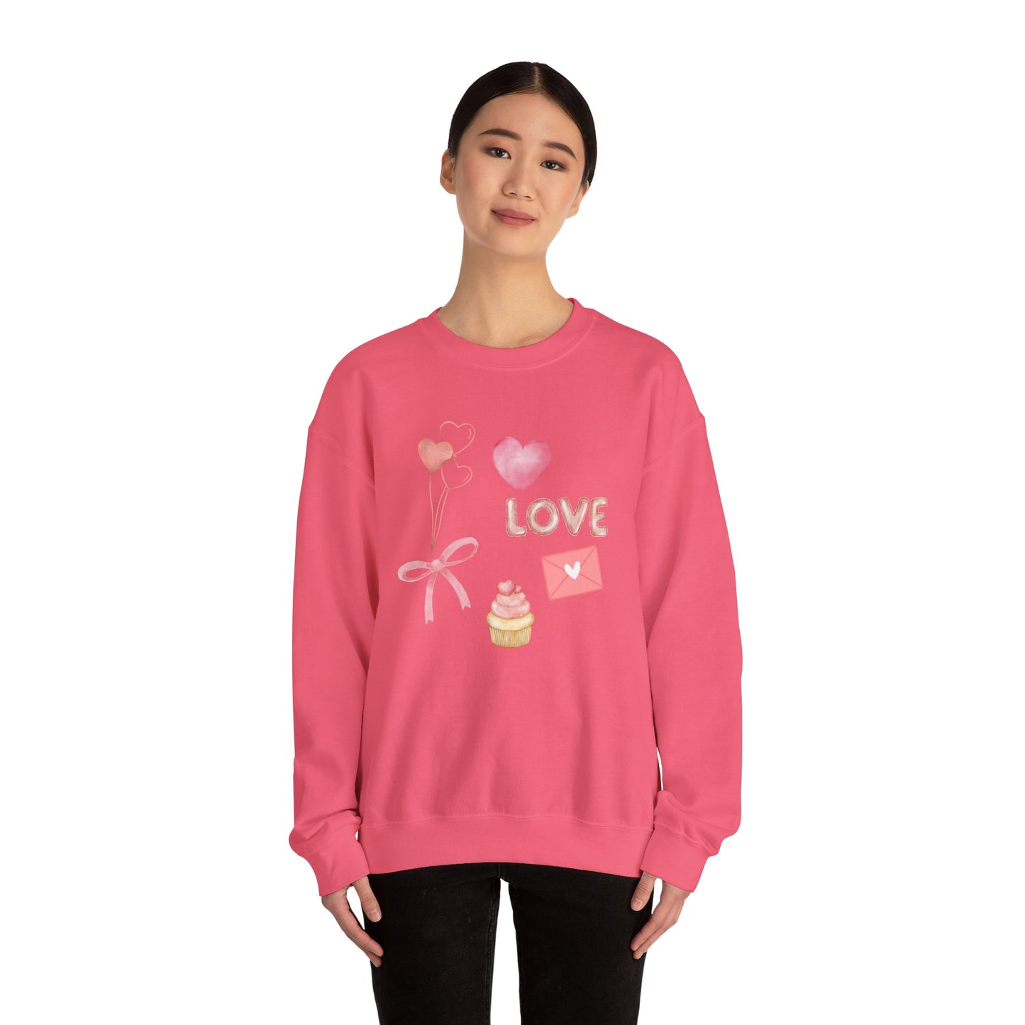 Valentines Collage Crewneck Sweatshirt