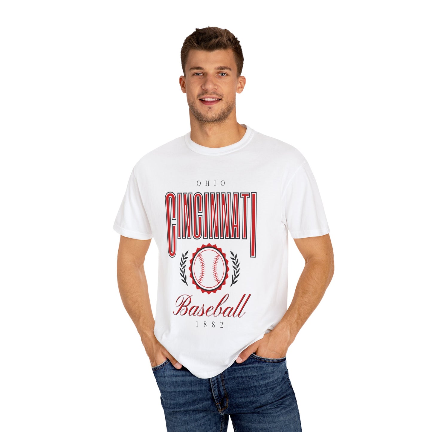 Cincinnati Baseball- Comfort Colors T-shirt