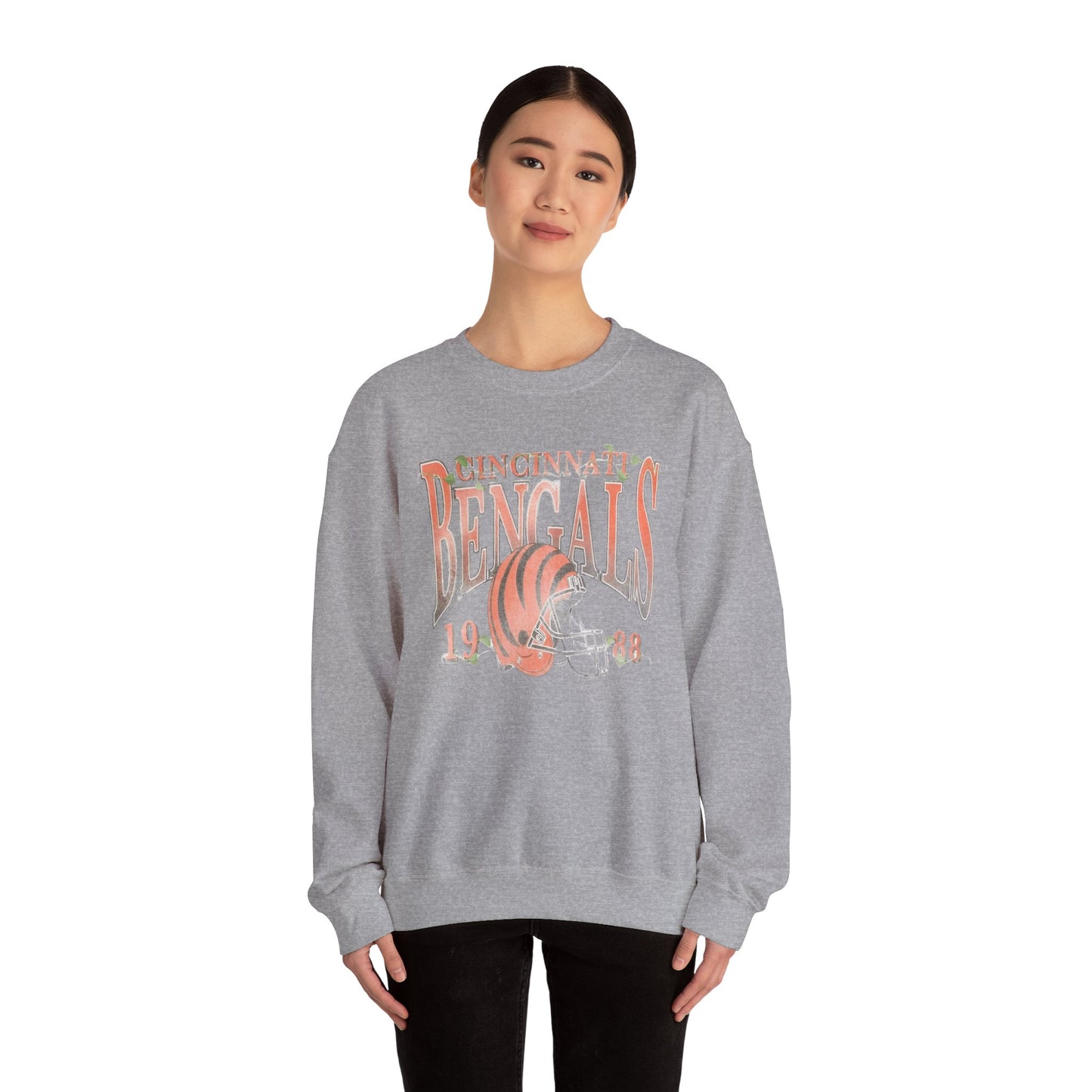 vintage bengals 1988- Crewneck Sweatshirt