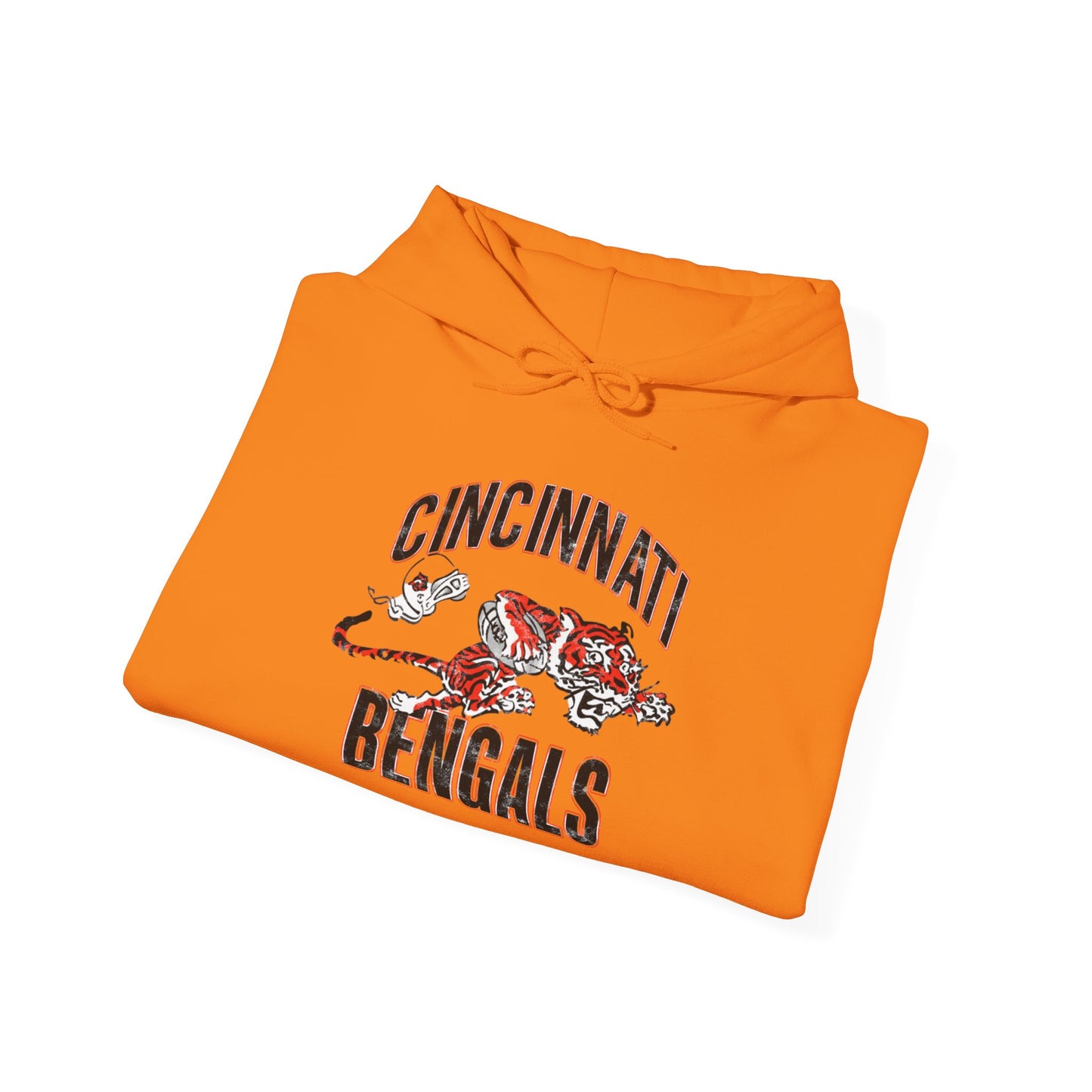 Vintage Bengals Mascot - Hooded Sweatshirt