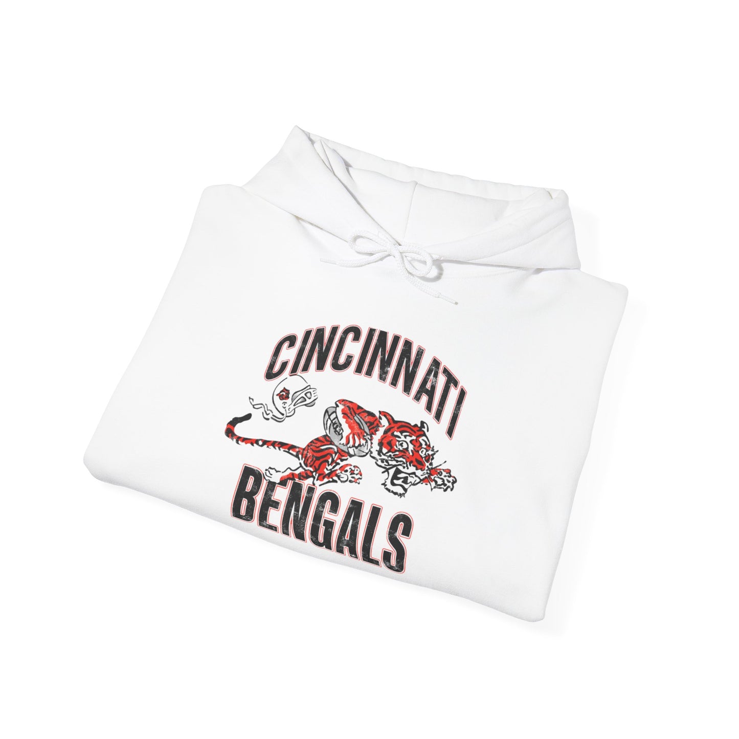 Vintage Bengals Mascot - Hooded Sweatshirt