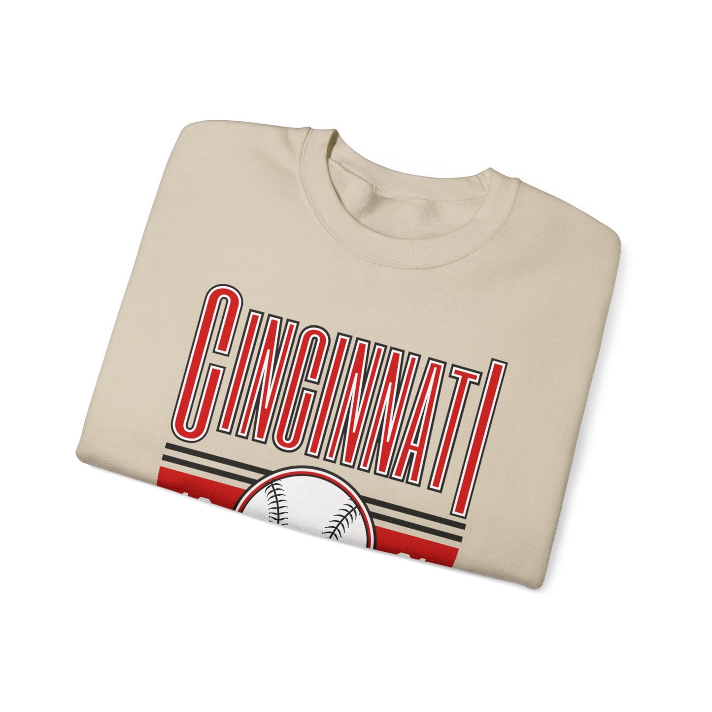 Cincinnati Reds Baseball- Crewneck Sweatshirt