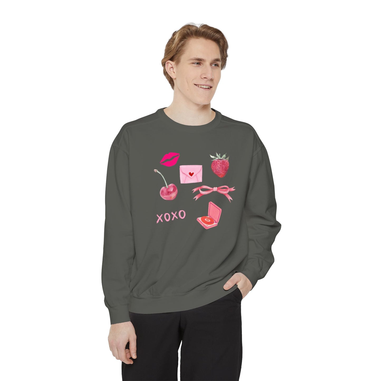 All The Pink- Comfort Colors Sweatshirt