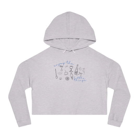 Enjoy the Little Things, Cropped Hoodie