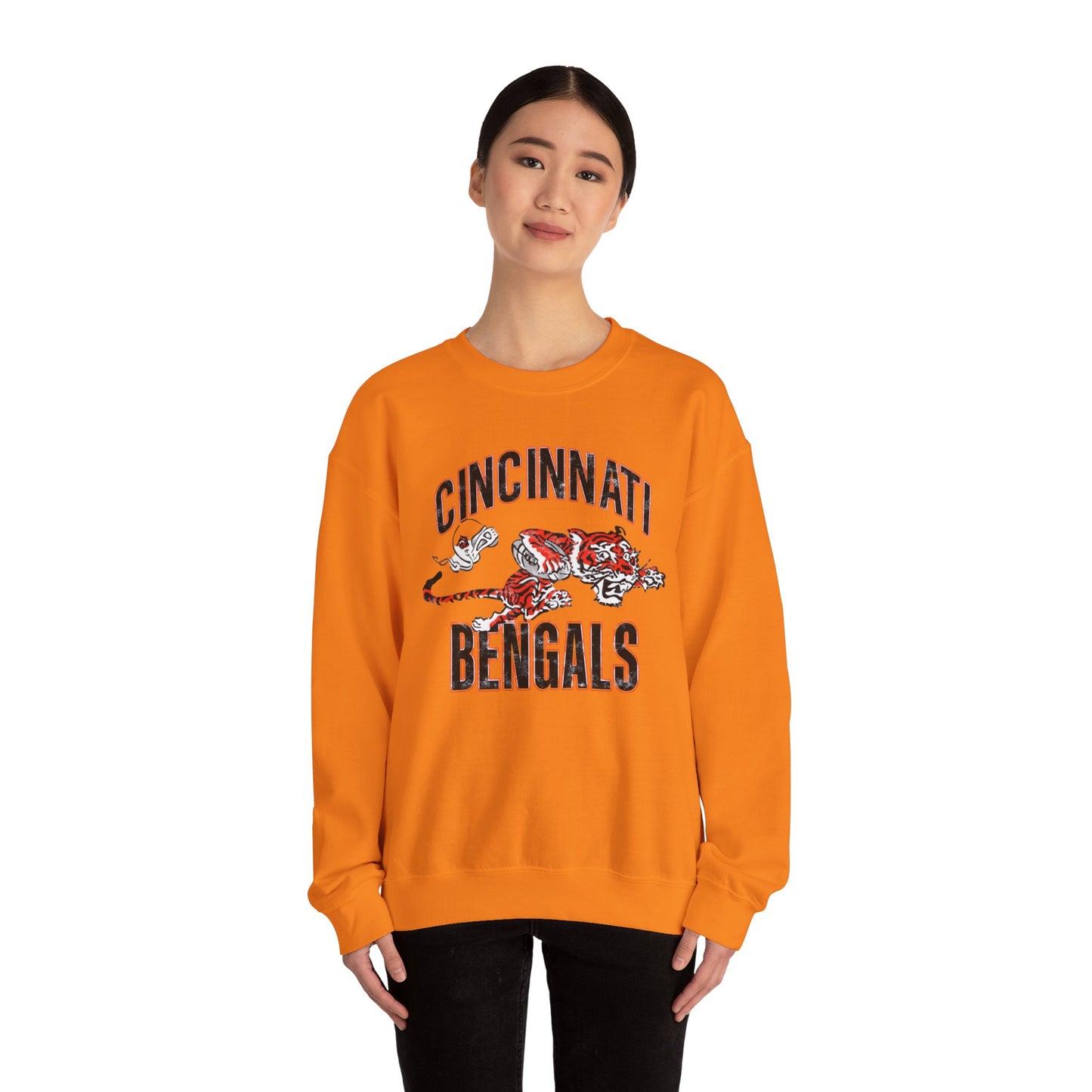 Vintage Bengals Mascot- Crewneck Sweatshirt