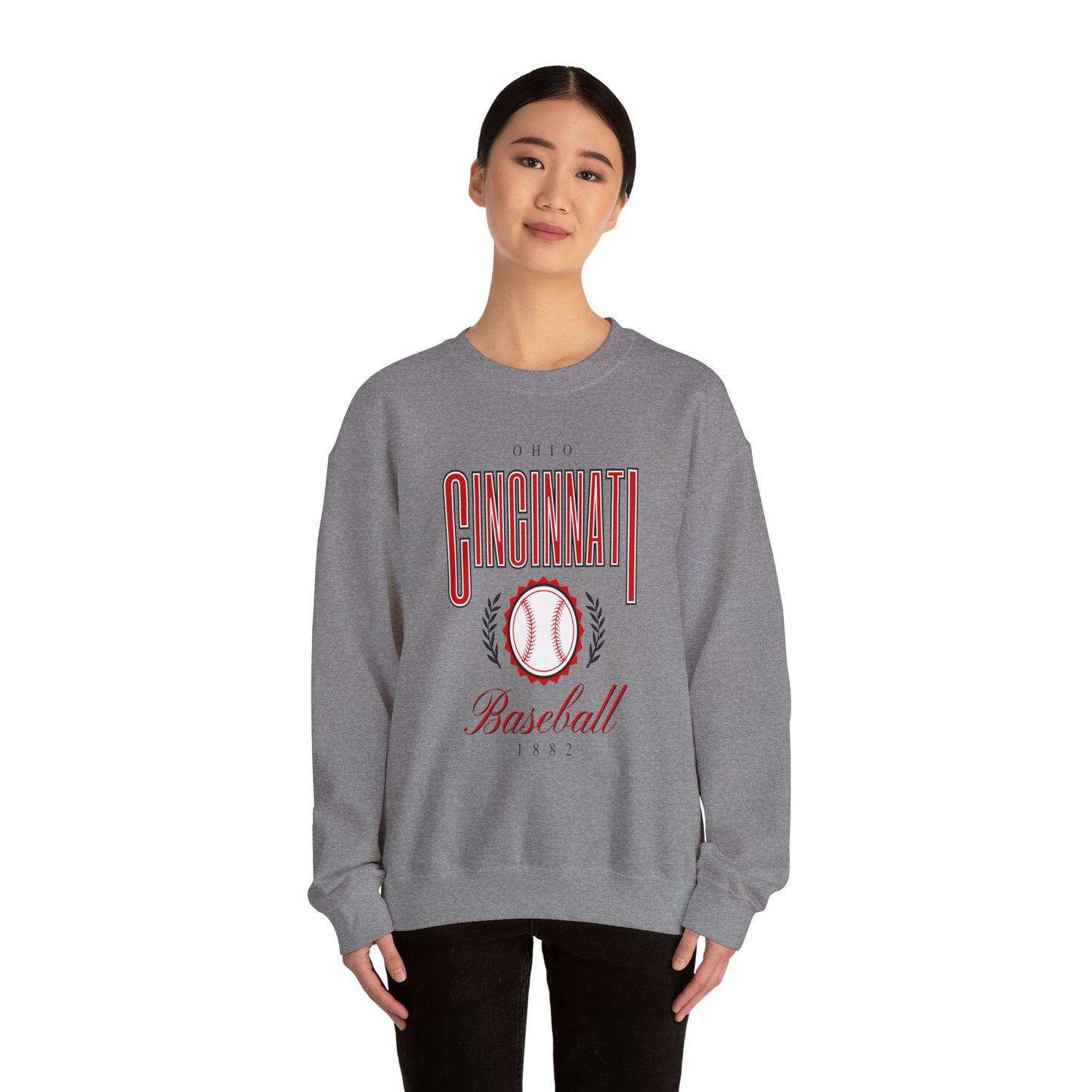 Cincinnati Baseball -Crewneck Sweatshirt