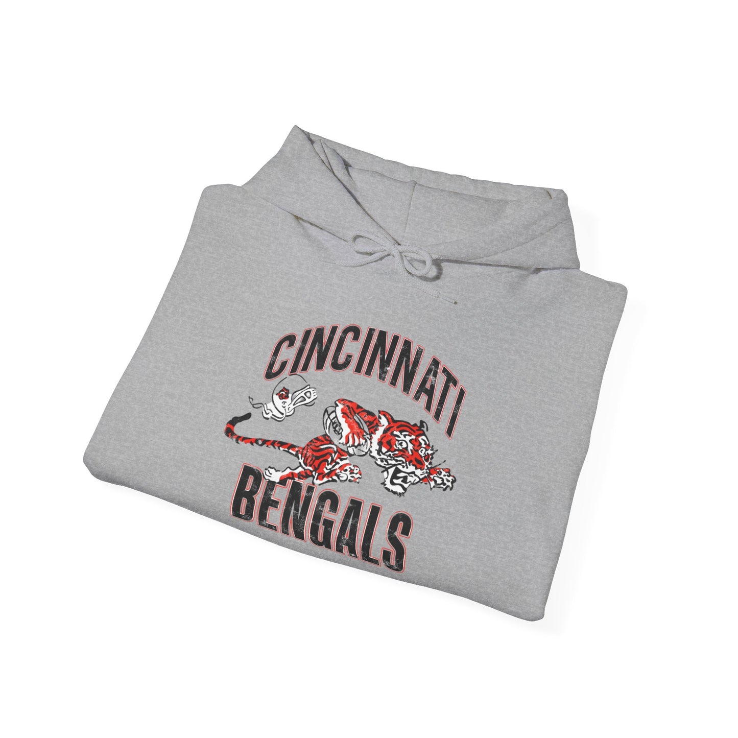 Vintage Bengals Mascot - Hooded Sweatshirt