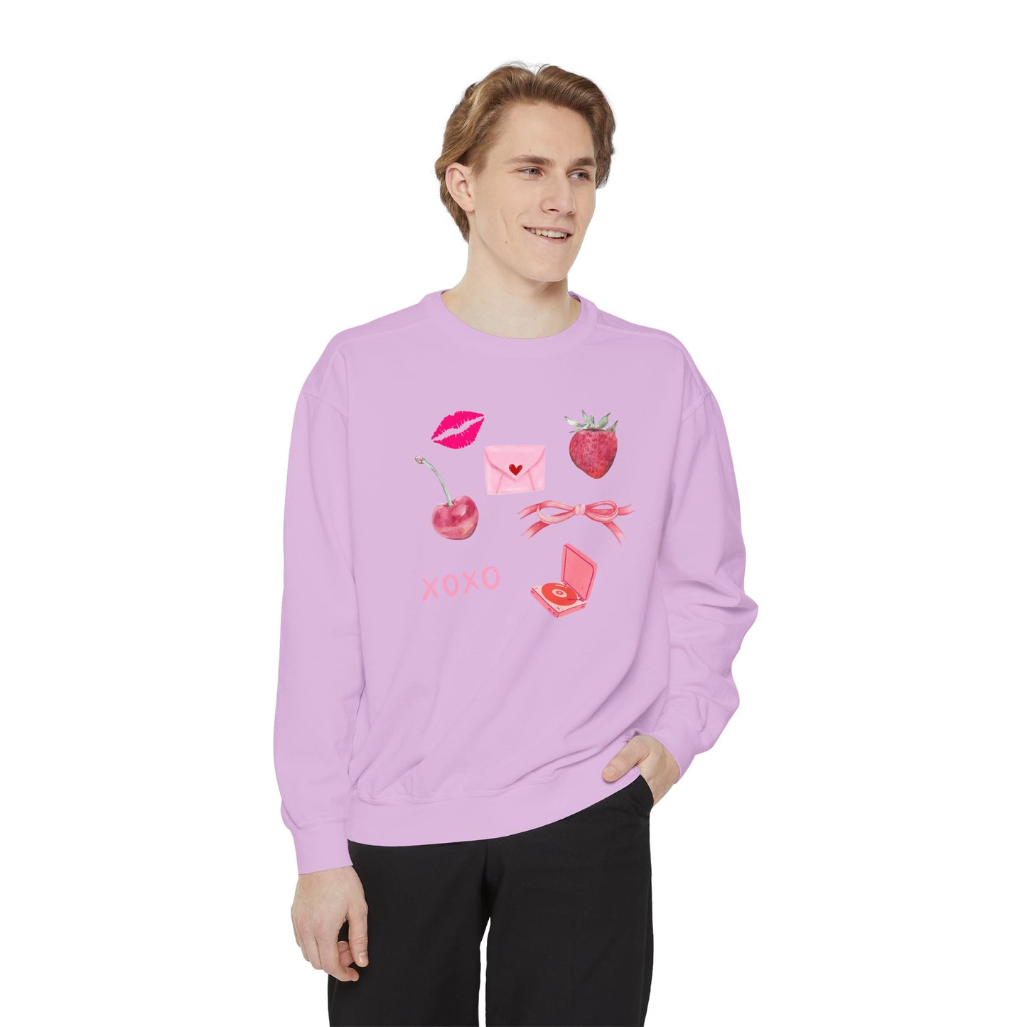 All The Pink- Comfort Colors Sweatshirt