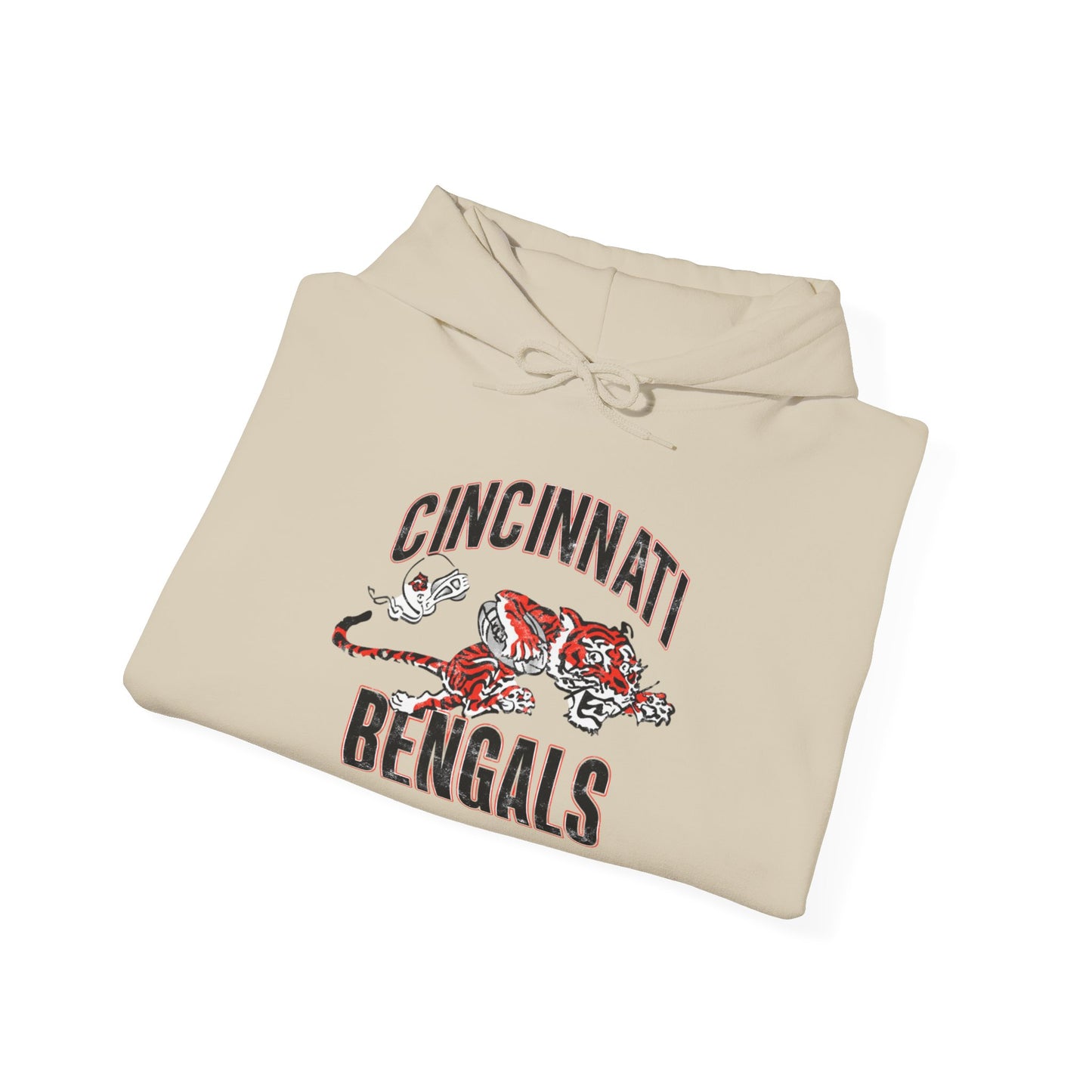 Vintage Bengals Mascot - Hooded Sweatshirt