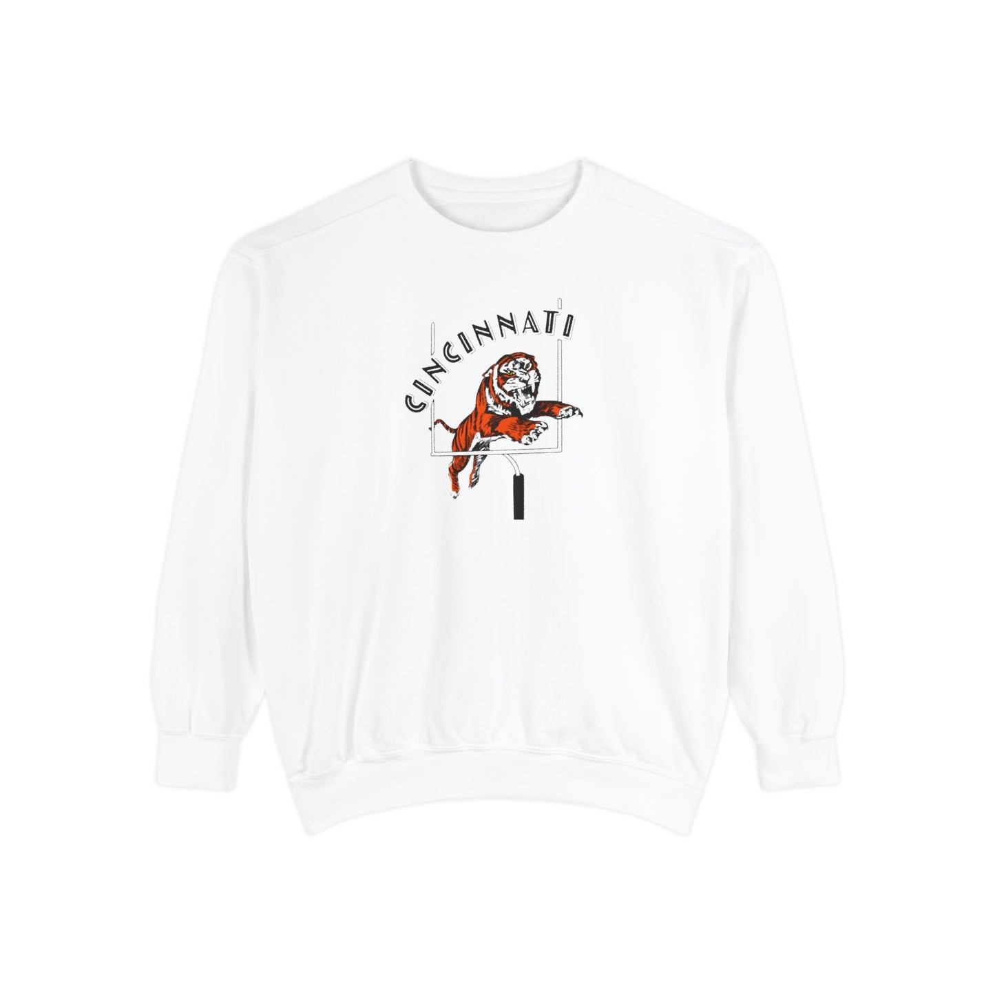 Tiger Touchdown- Comfort Colors Garment-Dyed Sweatshirt