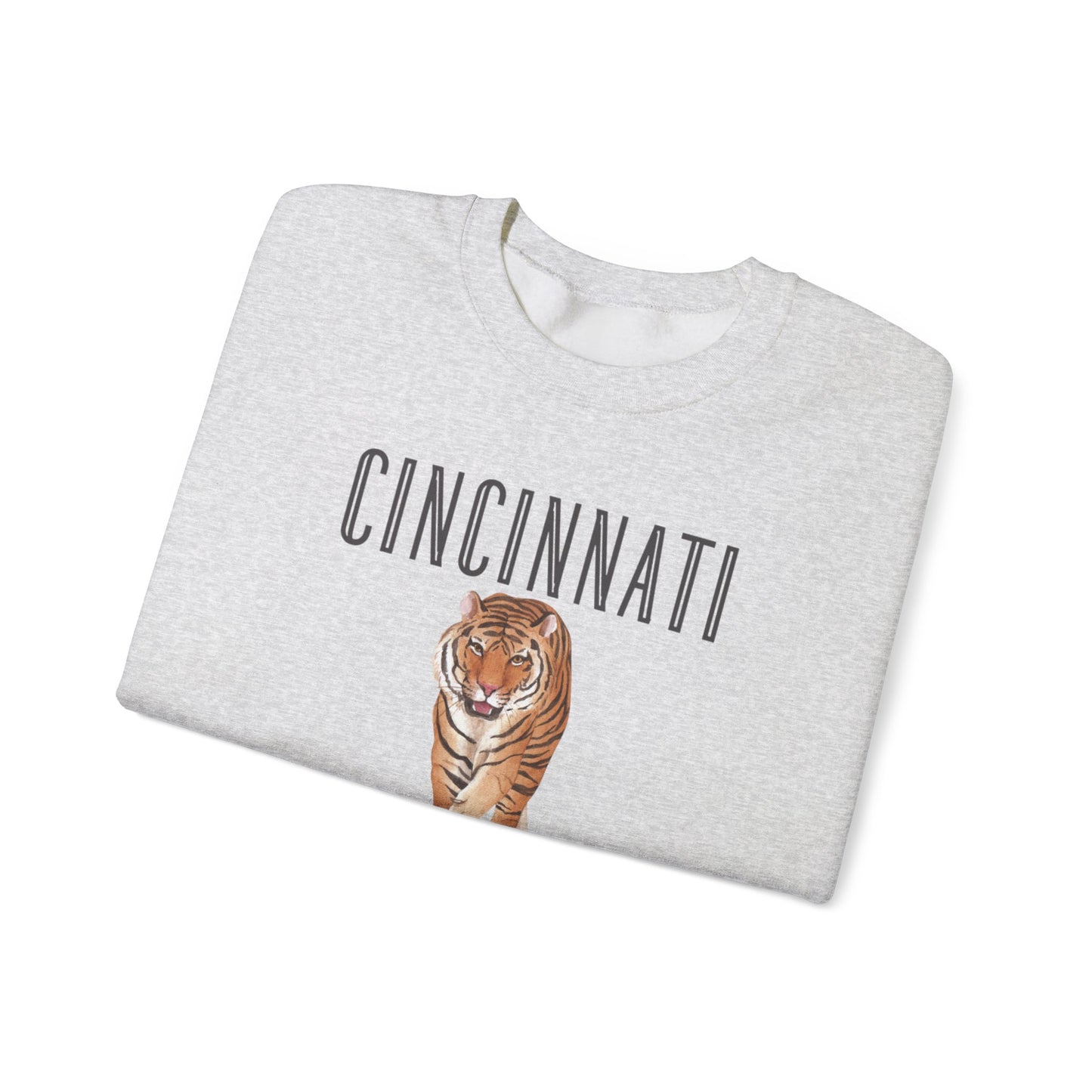 Cincy Bengals Tiger- Crewneck Sweatshirt