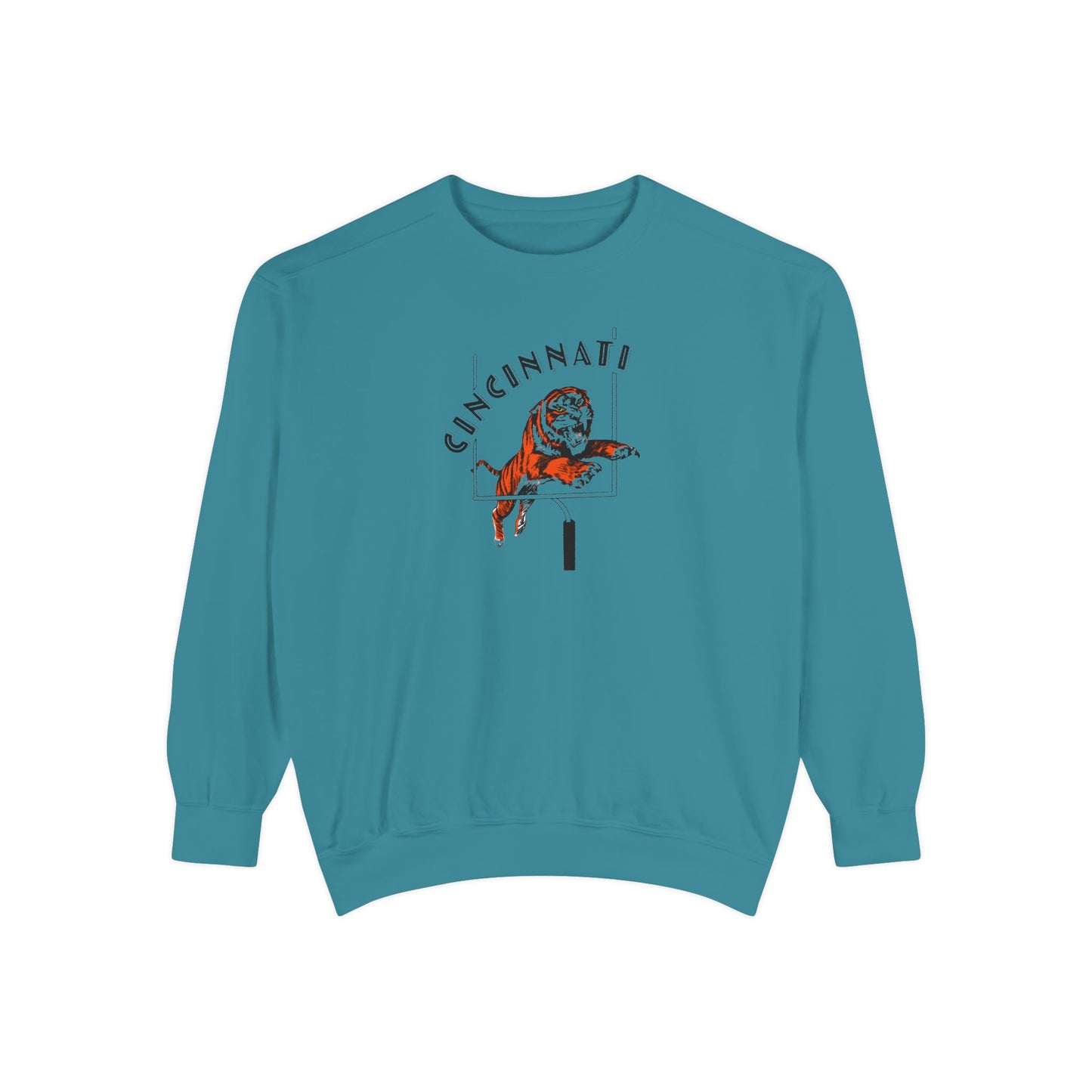 Tiger Touchdown- Comfort Colors Garment-Dyed Sweatshirt