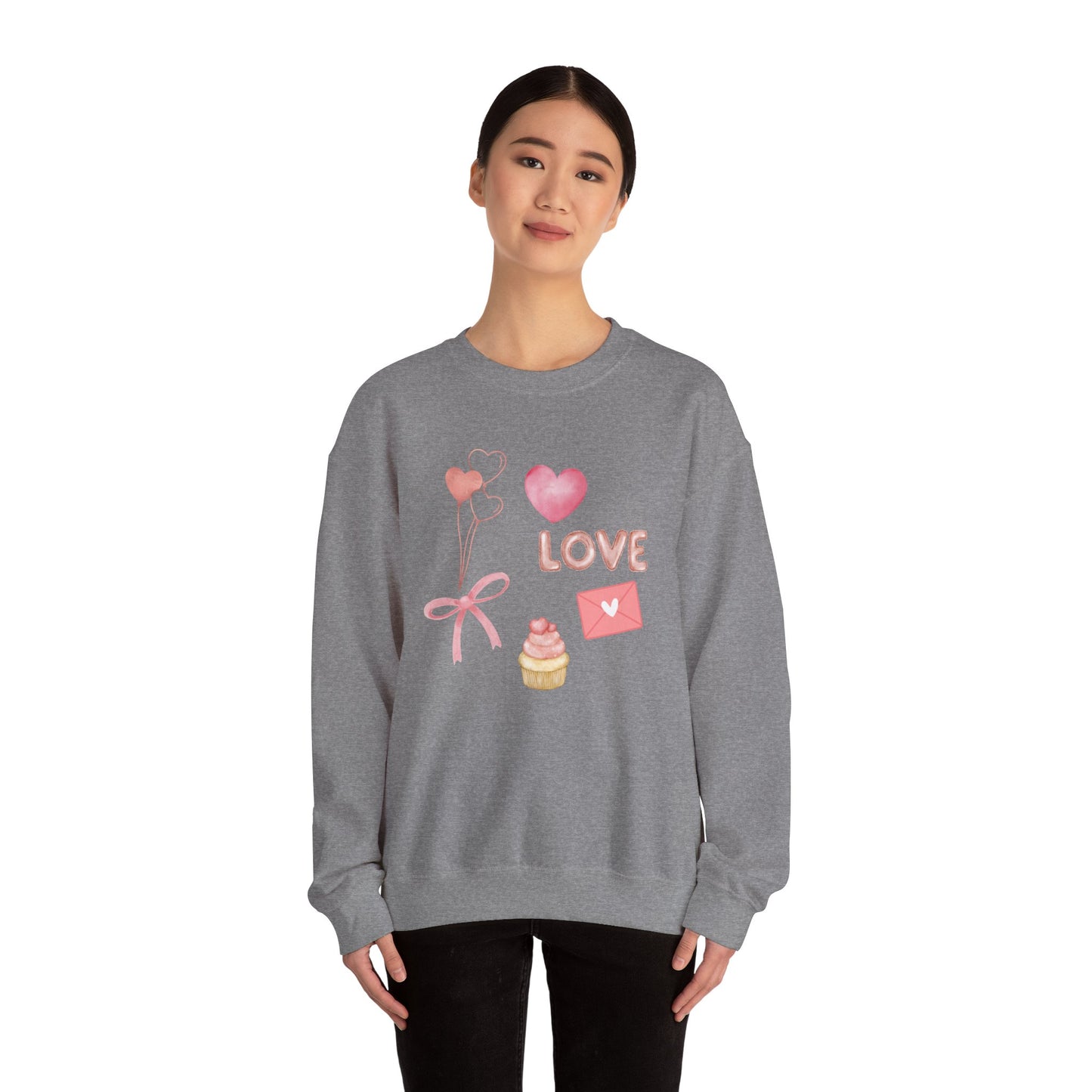 Valentines Collage Crewneck Sweatshirt