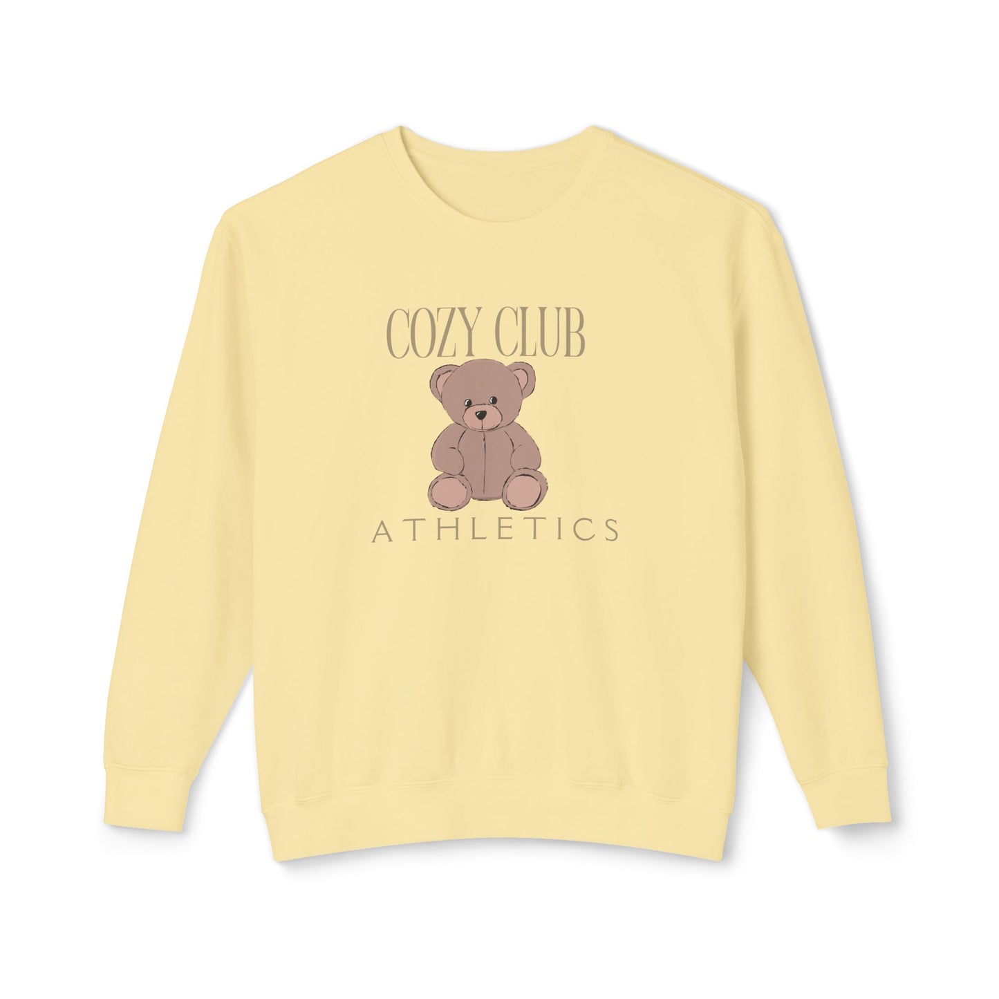 Cozy Club Athletics- Lightweight Comfort Colors Crewneck Sweatshirt