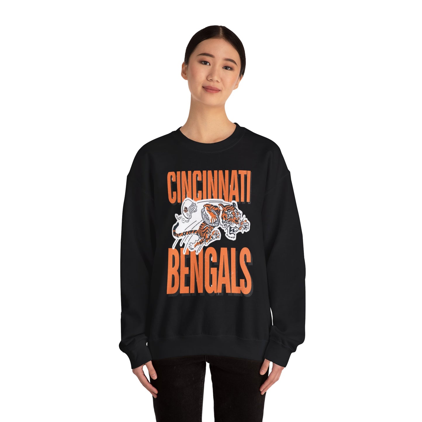 Bengals Vintage Mascot #2- Crewneck Sweatshirt