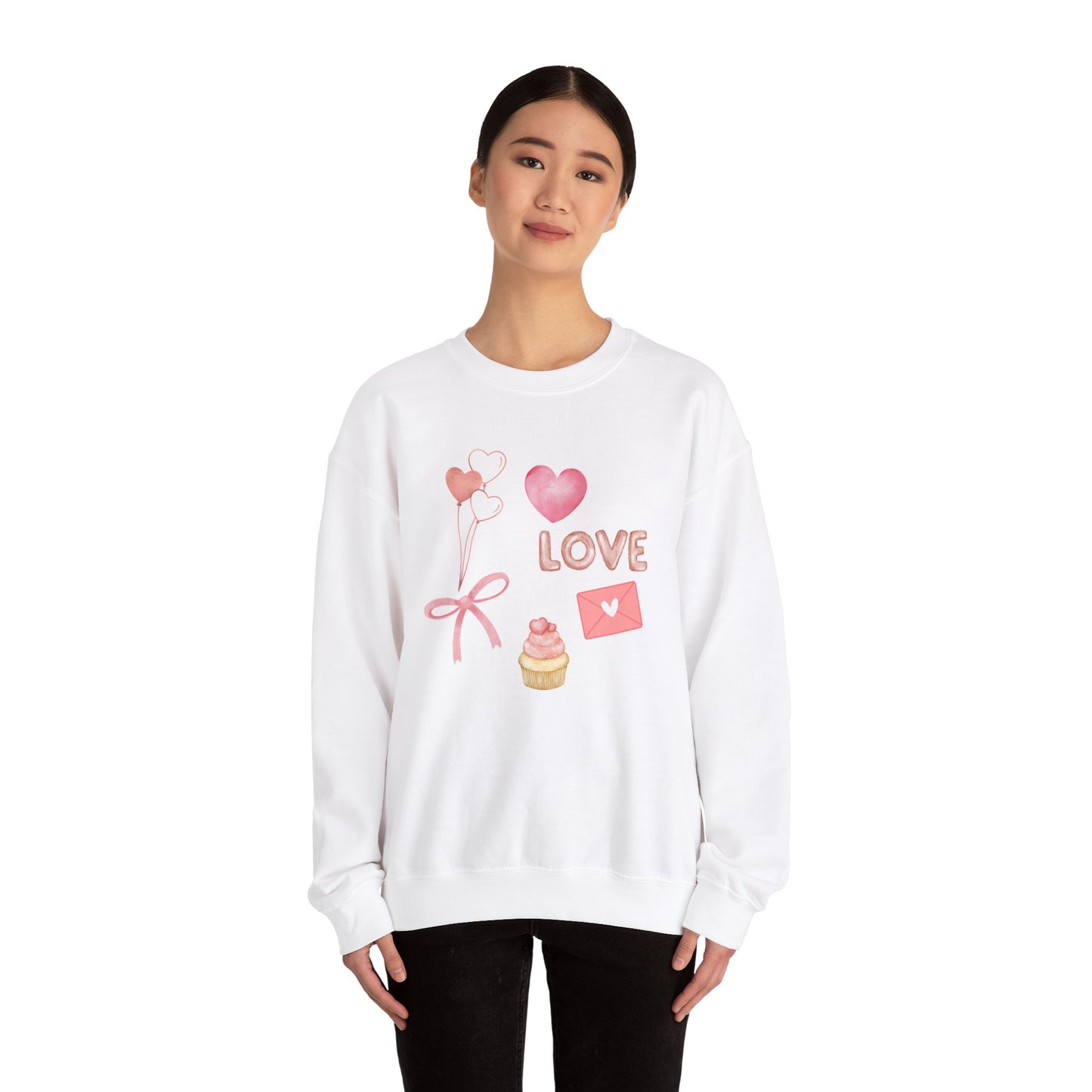 Valentines Collage Crewneck Sweatshirt