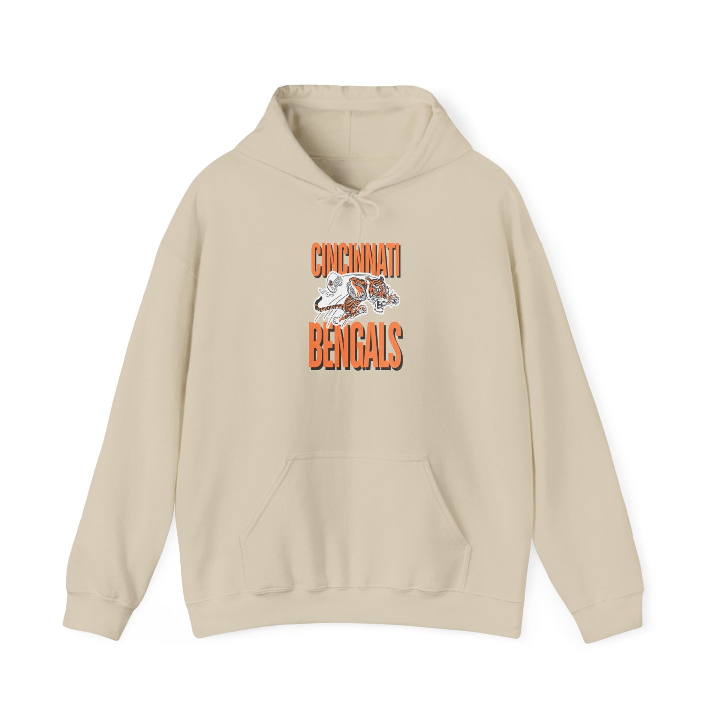 Bengals Vintage Mascot #2- Hooded Sweatshirt