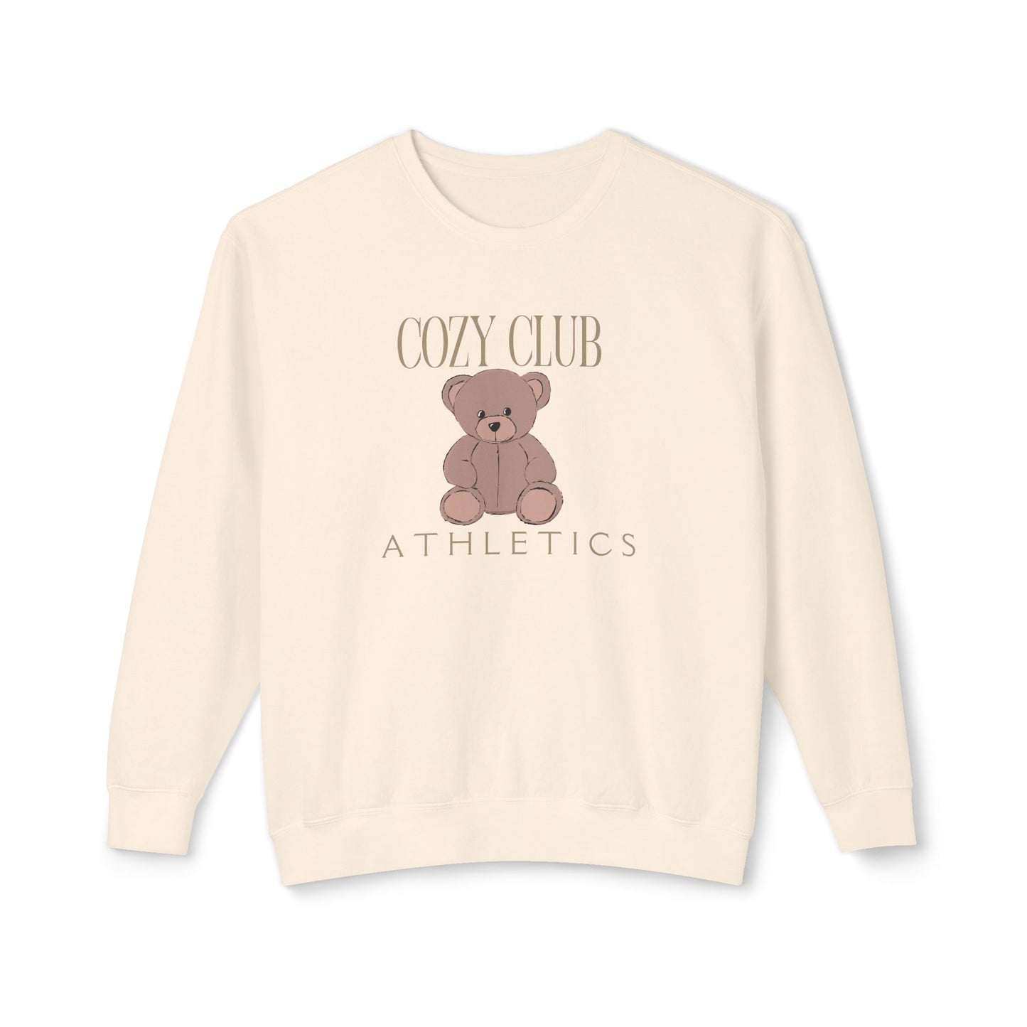 Cozy Club Athletics- Lightweight Comfort Colors Crewneck Sweatshirt