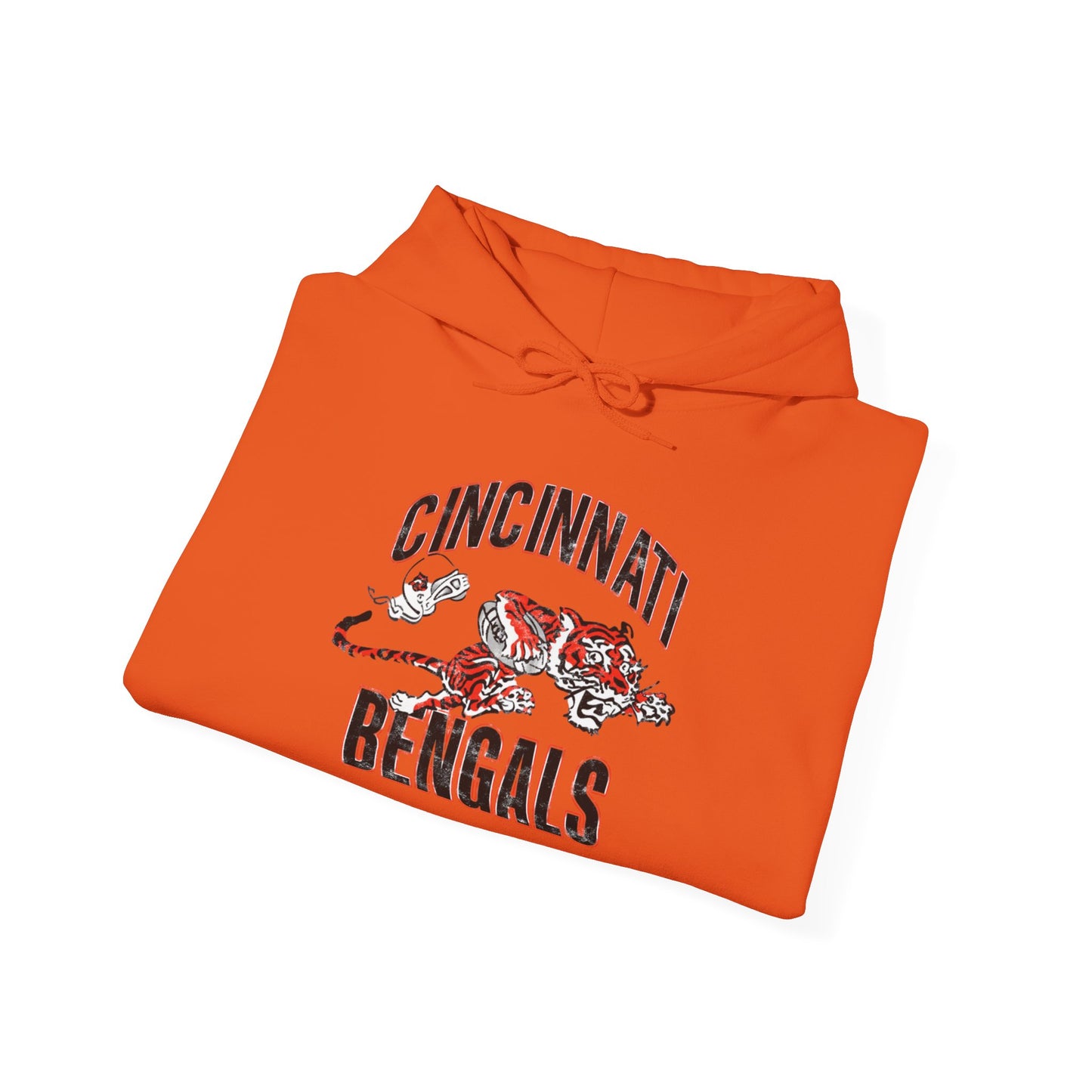 Vintage Bengals Mascot - Hooded Sweatshirt