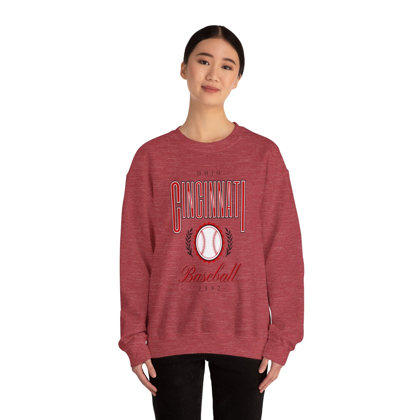 Cincinnati Baseball -Crewneck Sweatshirt