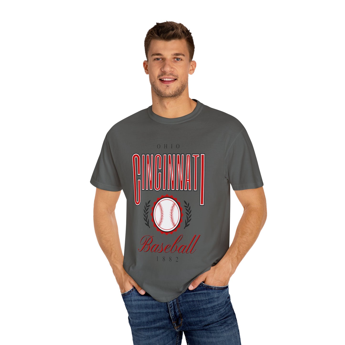 Cincinnati Baseball- Comfort Colors T-shirt