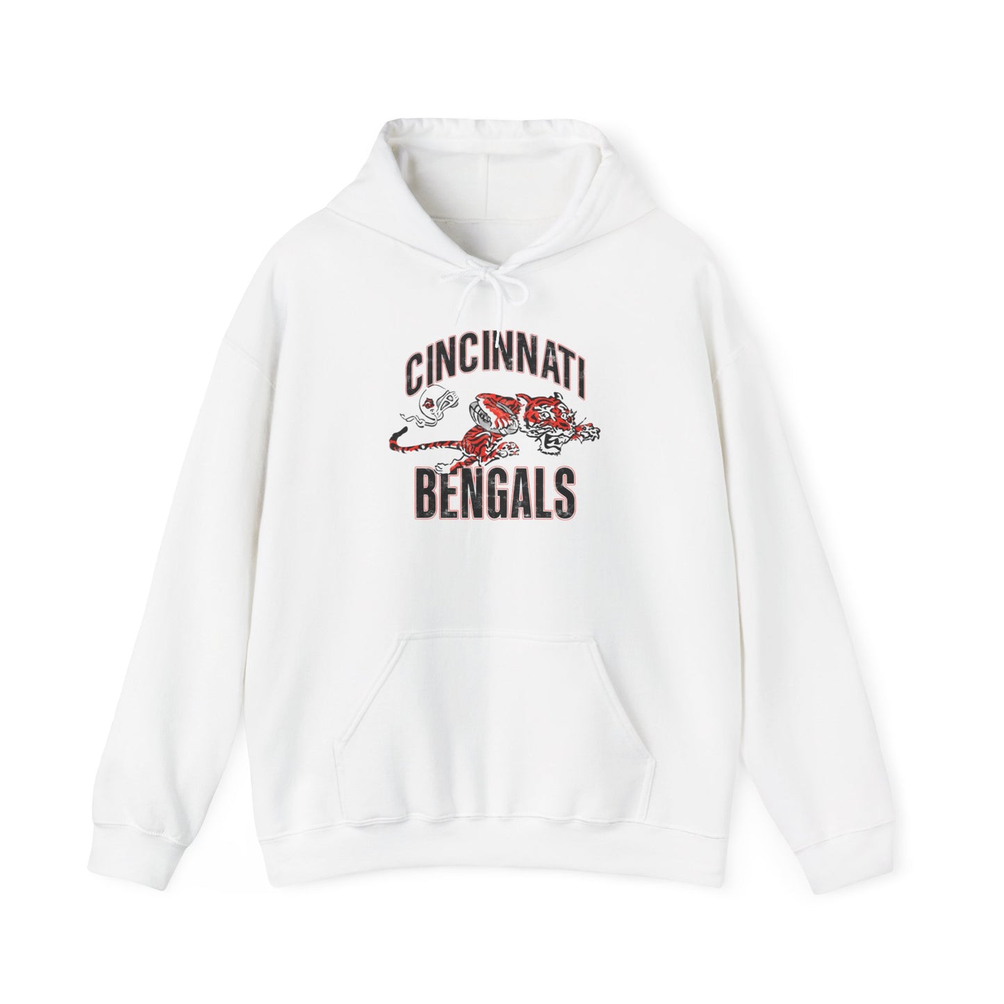 Vintage Bengals Mascot - Hooded Sweatshirt