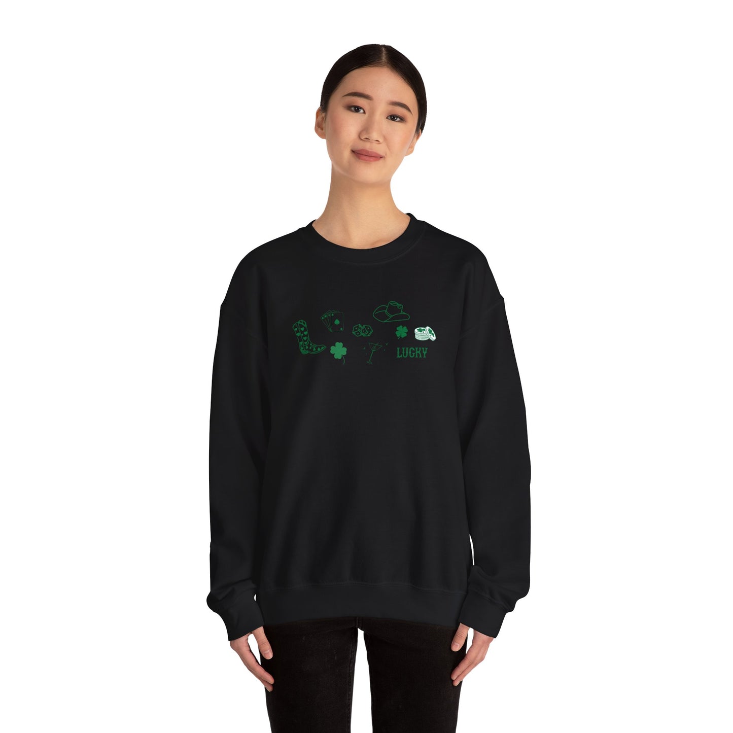 Lucky Collage Crewneck Sweatshirt