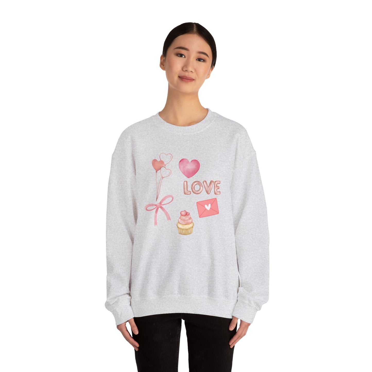 Valentines Collage Crewneck Sweatshirt