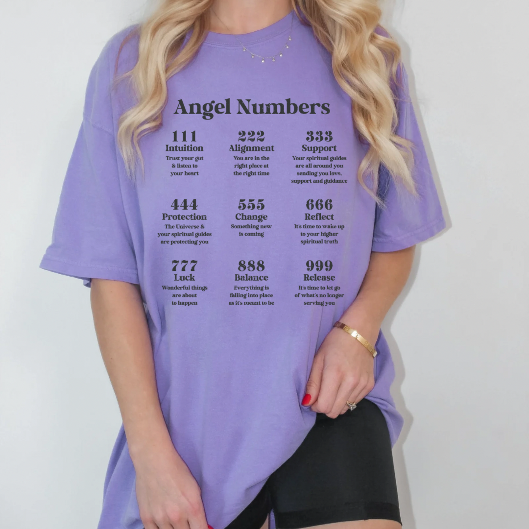 angel numbers tshirt