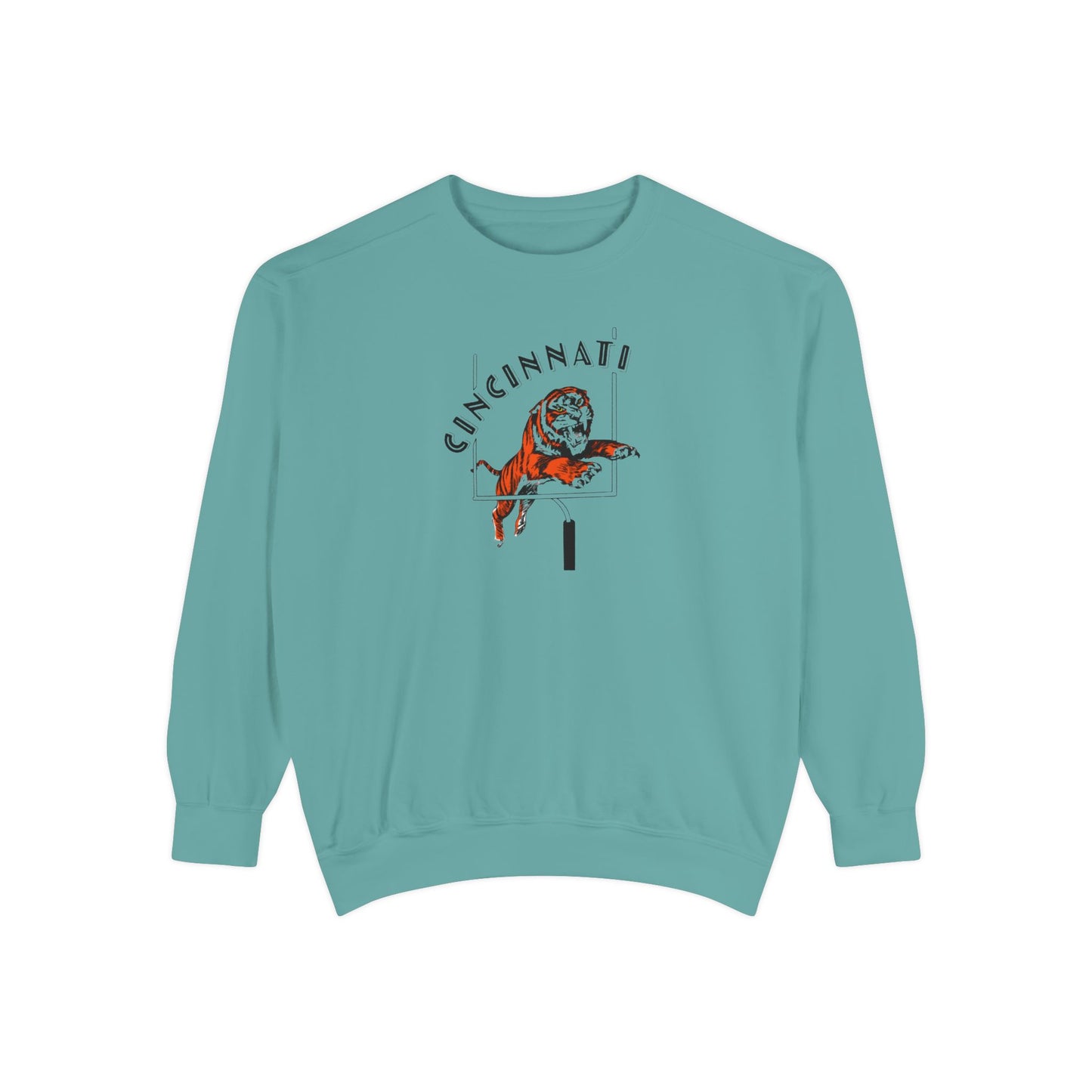 Tiger Touchdown- Comfort Colors Garment-Dyed Sweatshirt