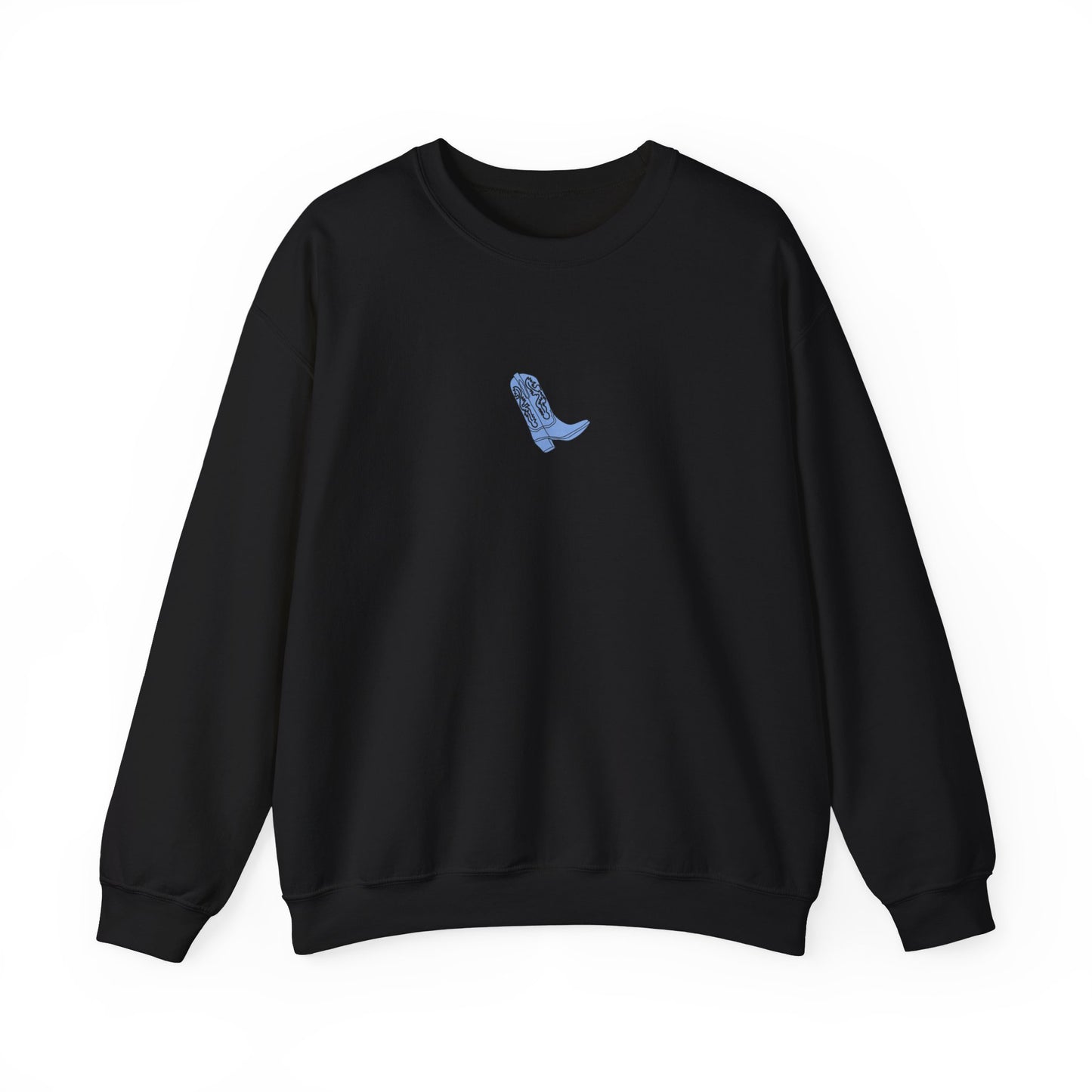 Blue Cowboy Boot- Crewneck Sweatshirt