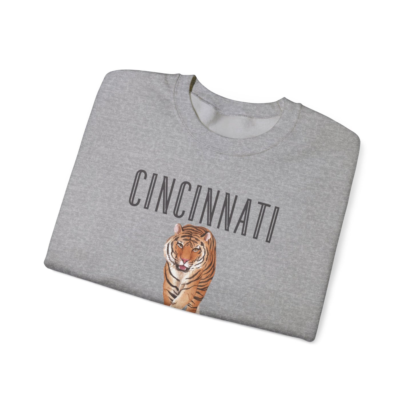 Cincy Bengals Tiger- Crewneck Sweatshirt