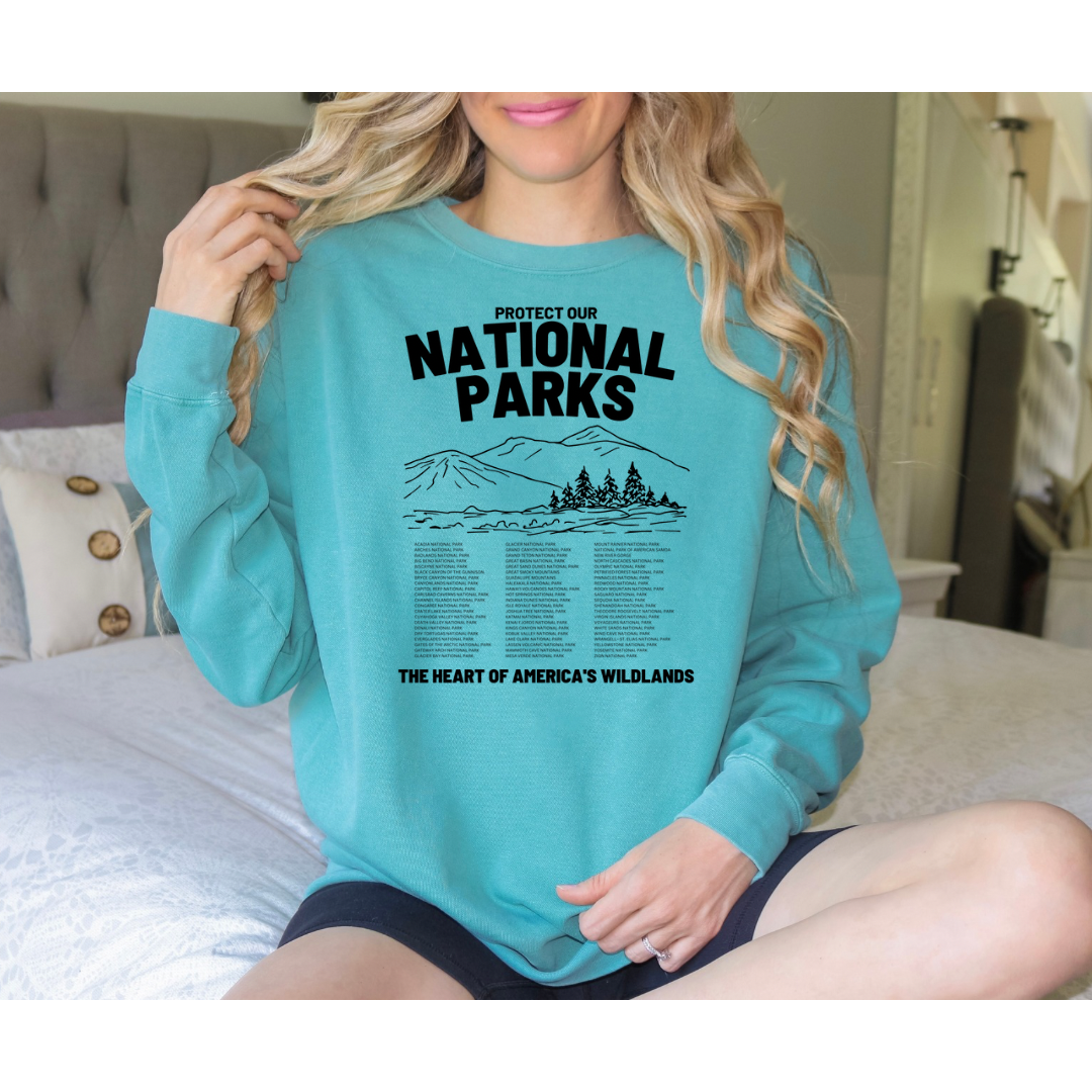 national parks crewneck