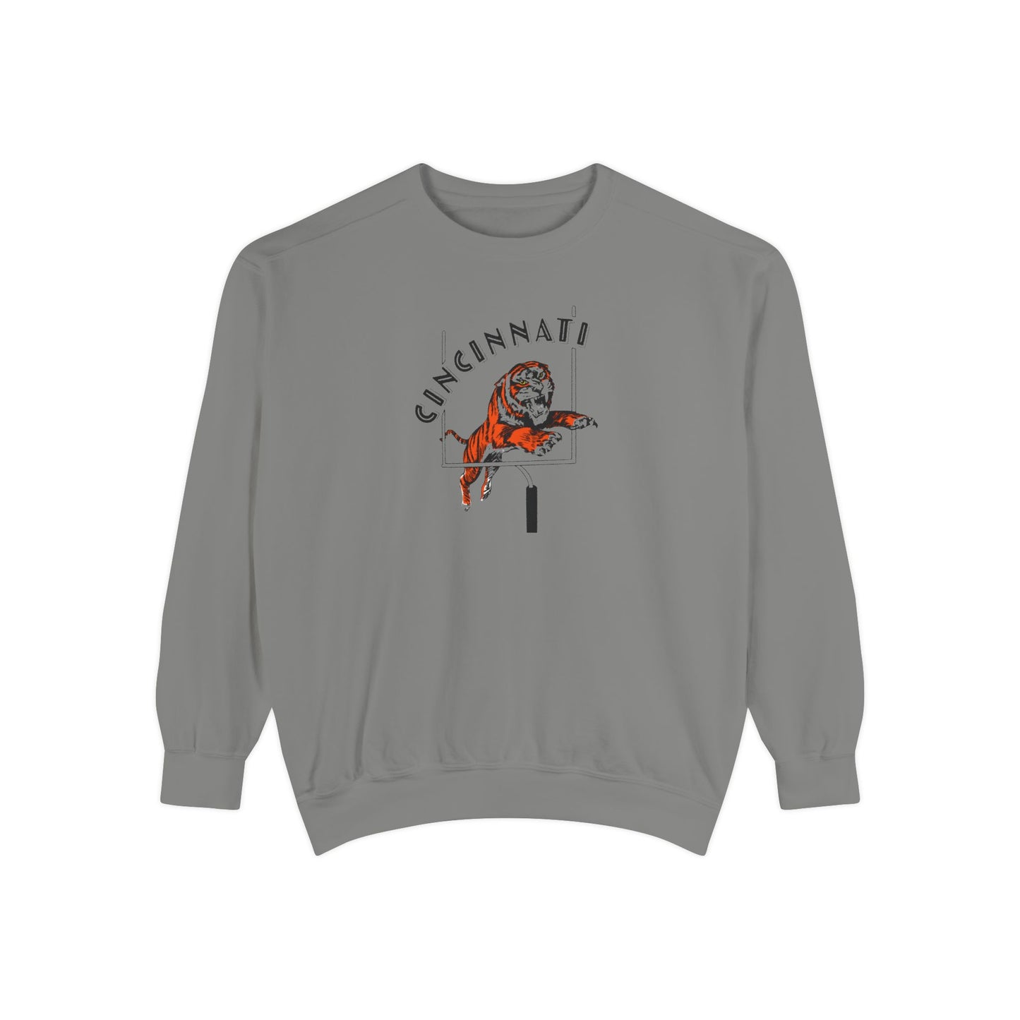 Tiger Touchdown- Comfort Colors Garment-Dyed Sweatshirt