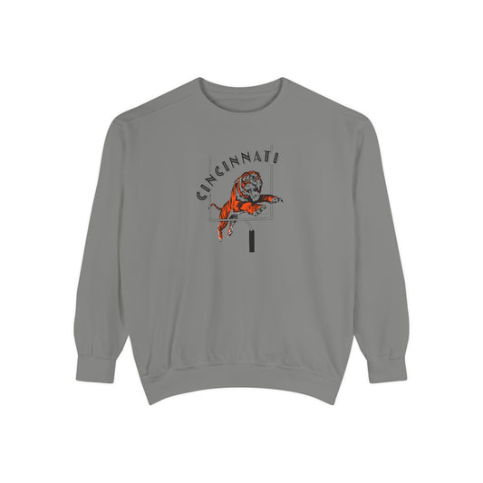 Tiger Touchdown- Comfort Colors Garment-Dyed Sweatshirt