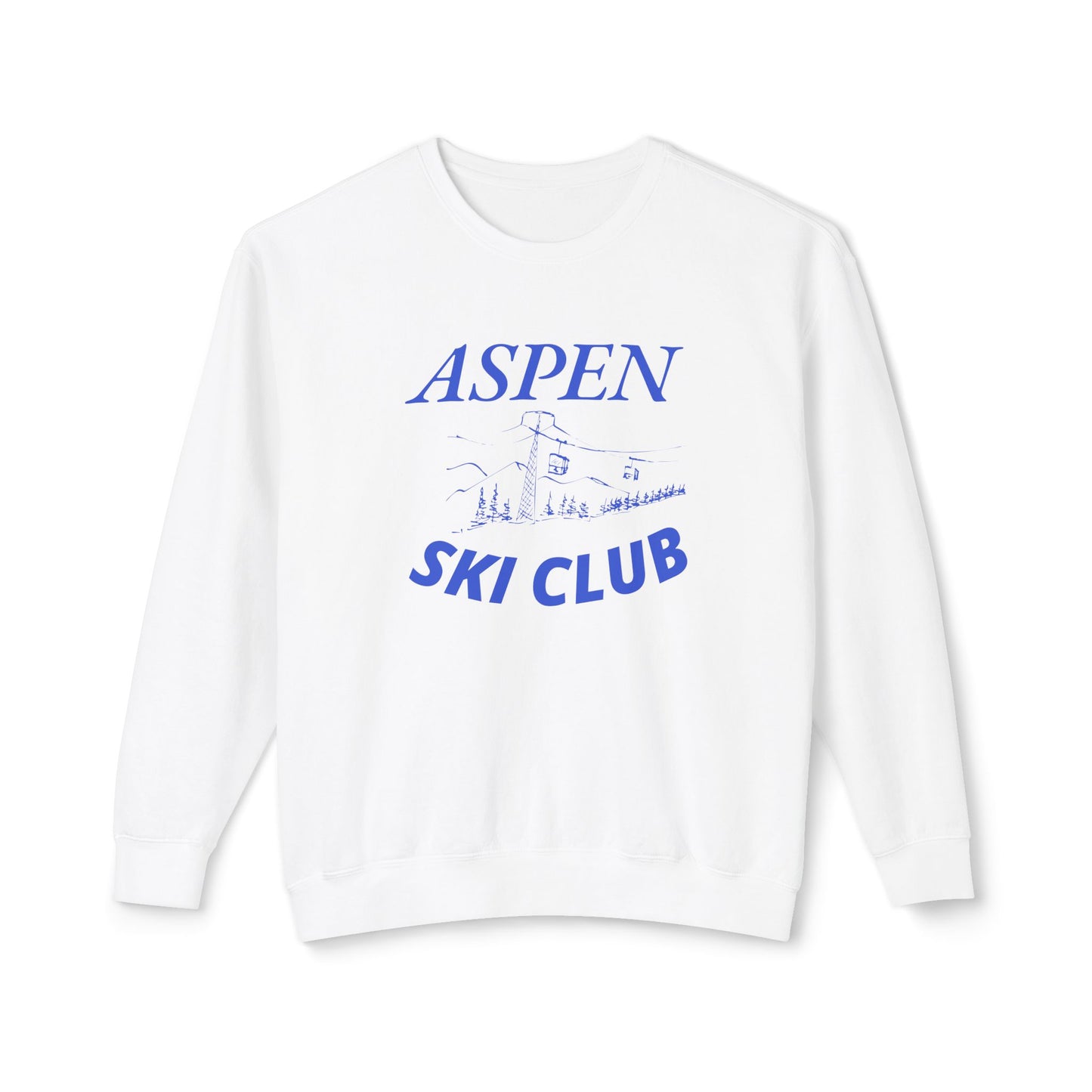 Aspen Ski Club -Lightweight Comfort Colors Crewneck Sweatshirt