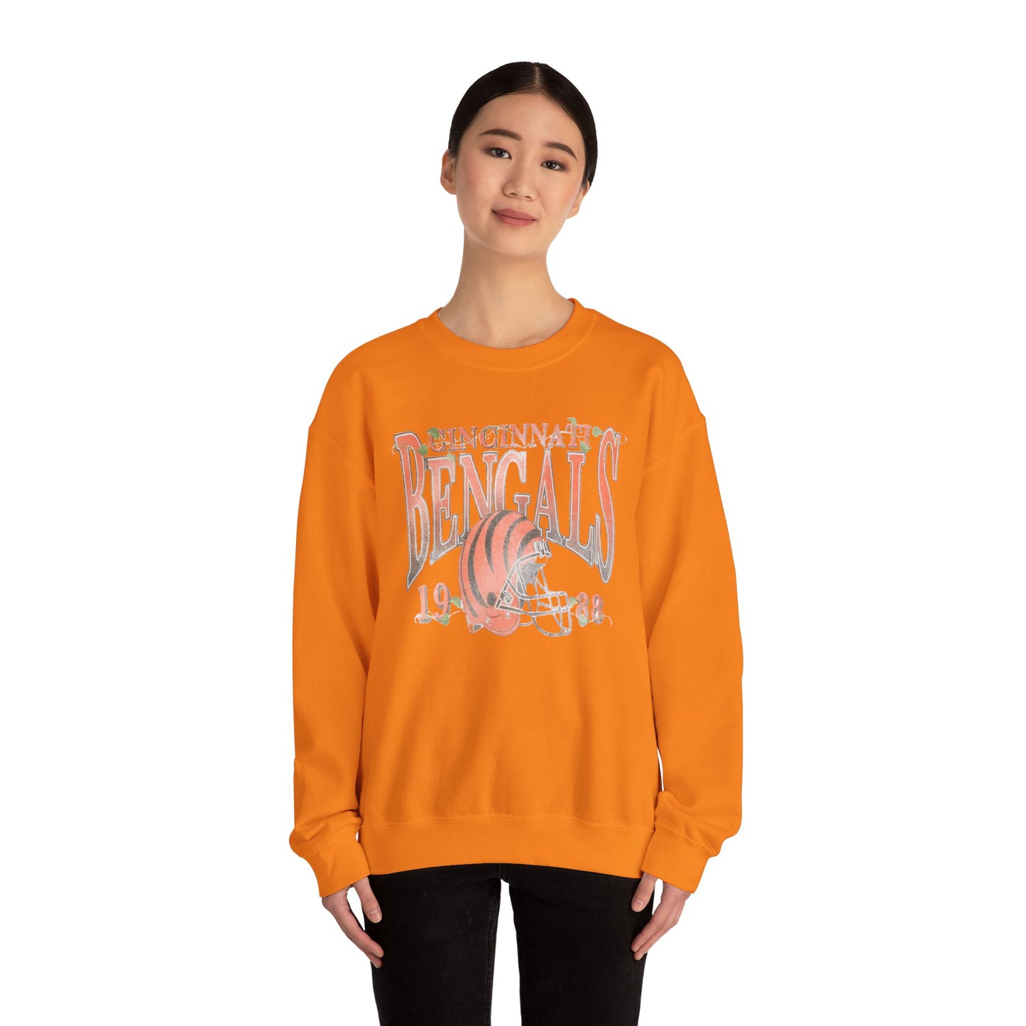 vintage bengals 1988- Crewneck Sweatshirt