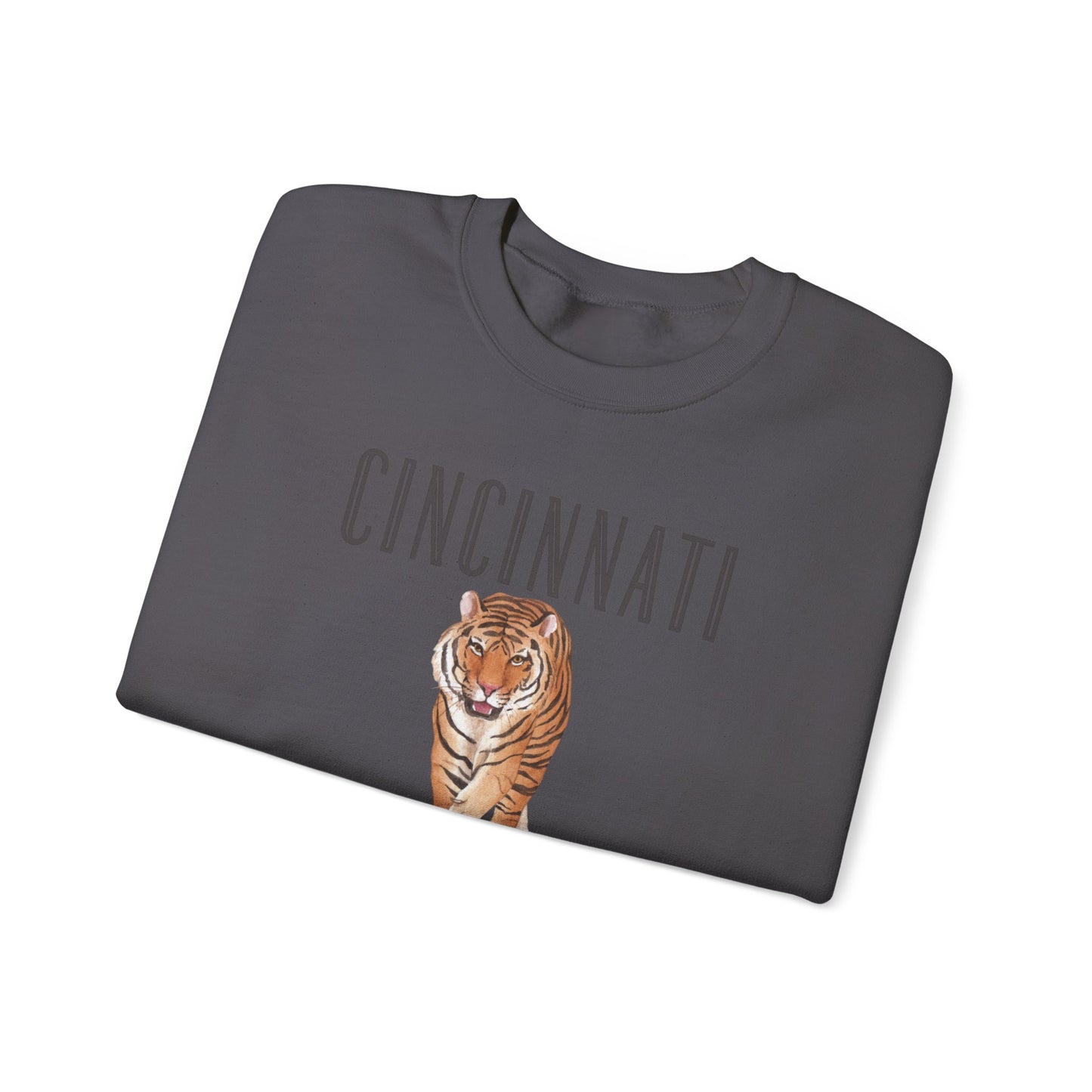 Cincy Bengals Tiger- Crewneck Sweatshirt