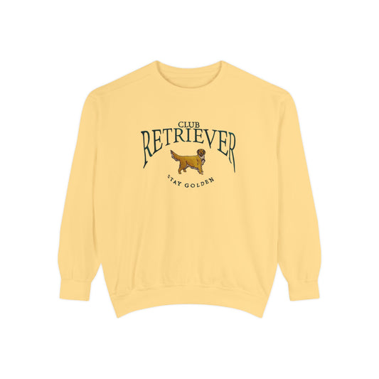 Club Retriever- Comfort Colors Garment-Dyed Sweatshirt