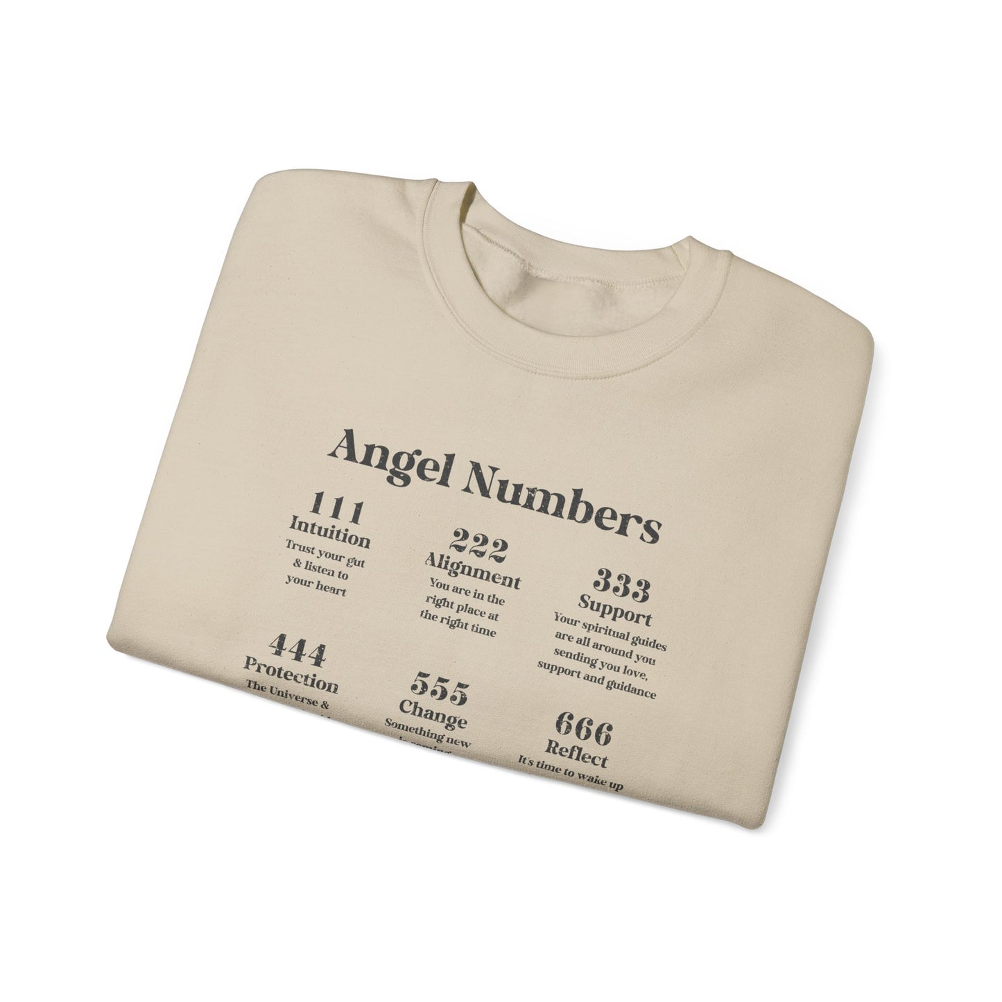 angel numbers crewneck