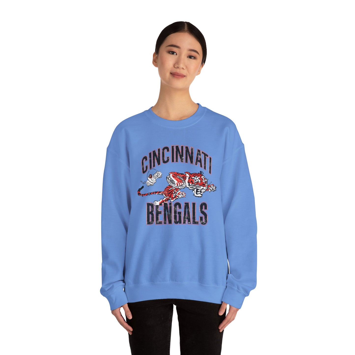 Vintage Bengals Mascot- Crewneck Sweatshirt