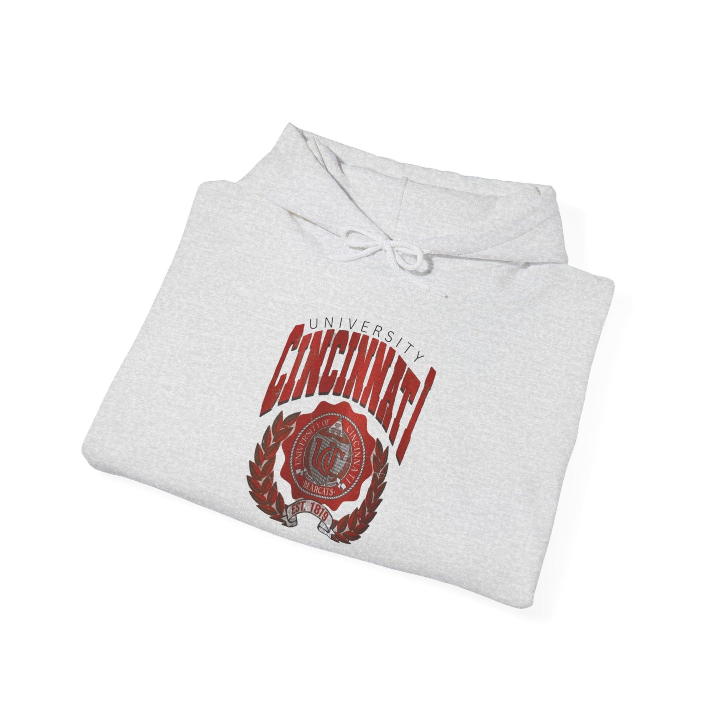 Distressed Uni of Cincinnati -Hooded Sweatshirt