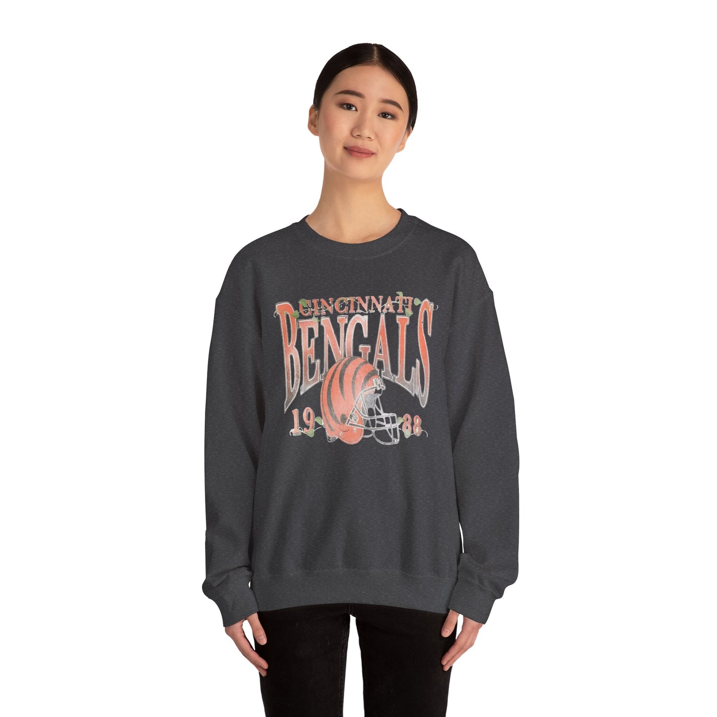 vintage bengals 1988- Crewneck Sweatshirt