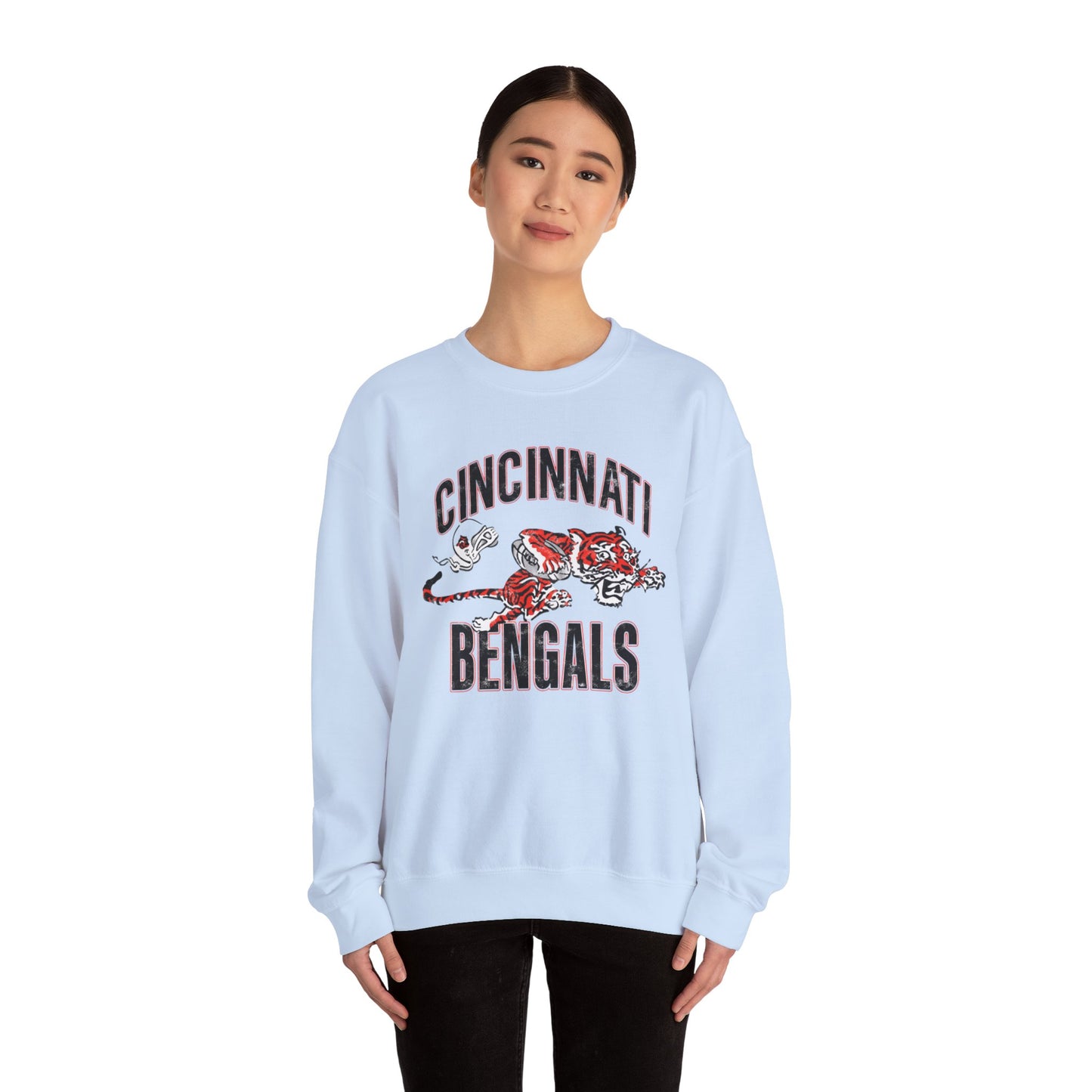 Vintage Bengals Mascot- Crewneck Sweatshirt